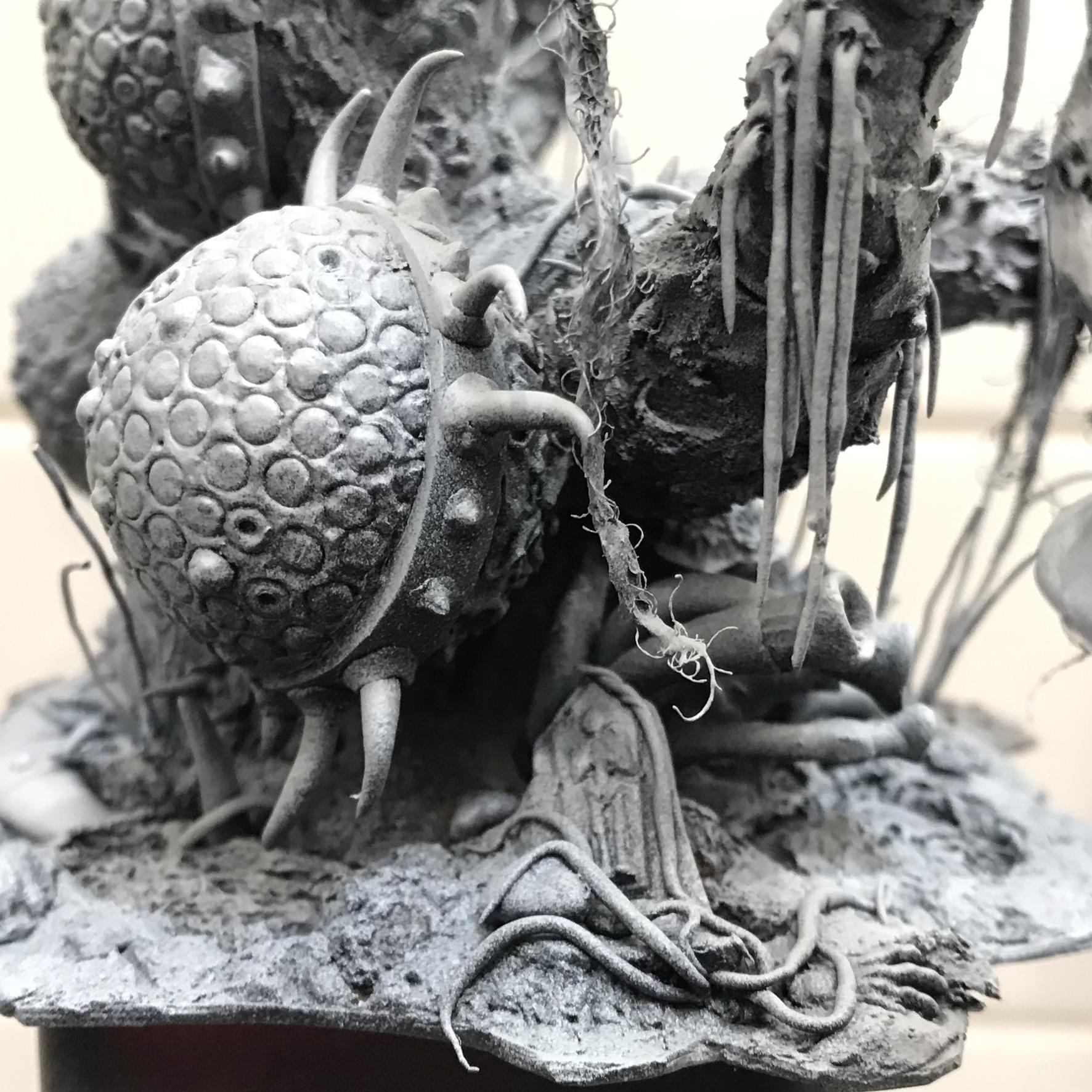 Feculent Gnarlmaw, Greenstuff, Milliput, Scratch Build, Work In Progress