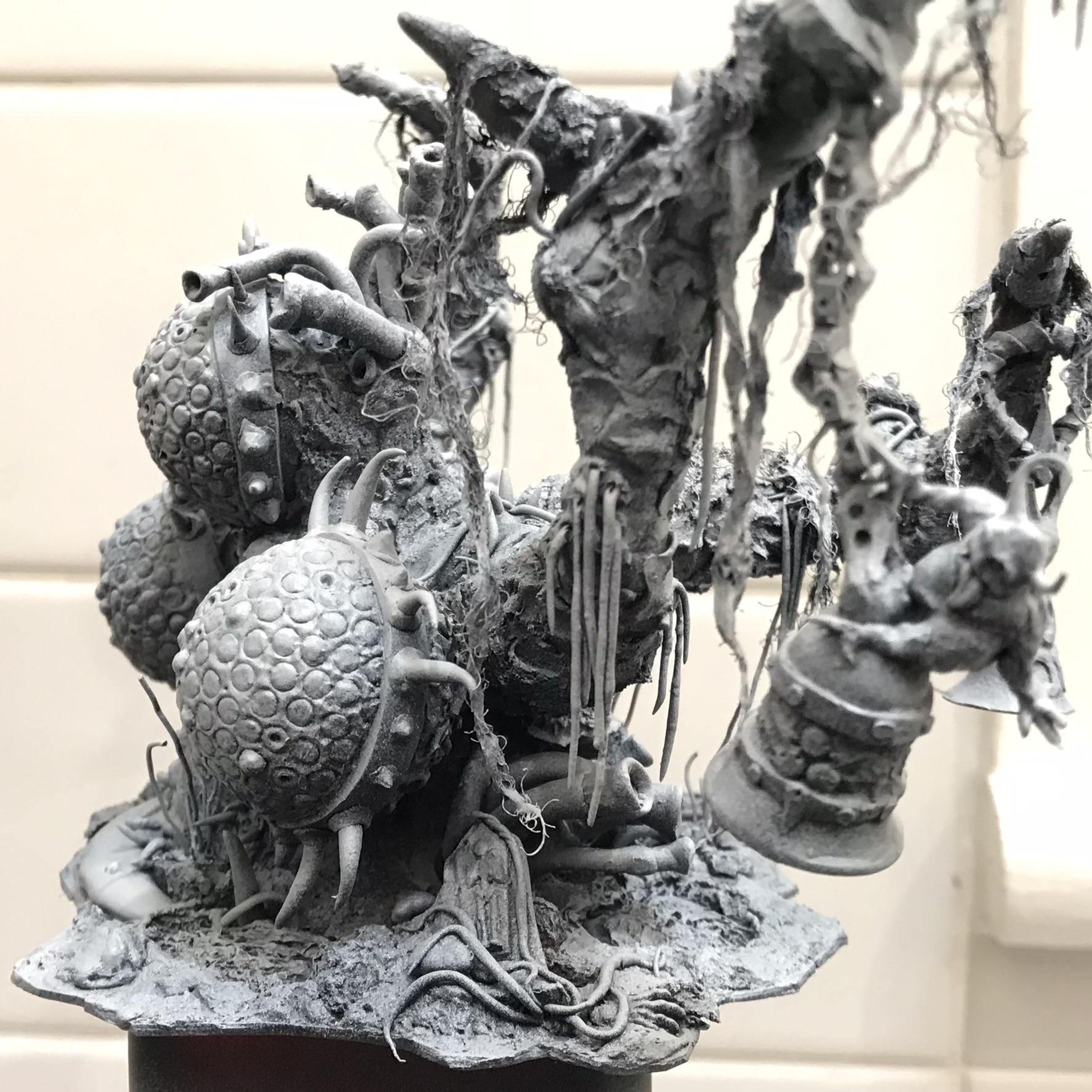 Feculent Gnarlmaw, Greenstuff, Milliput, Scratch Build, Work In Progress