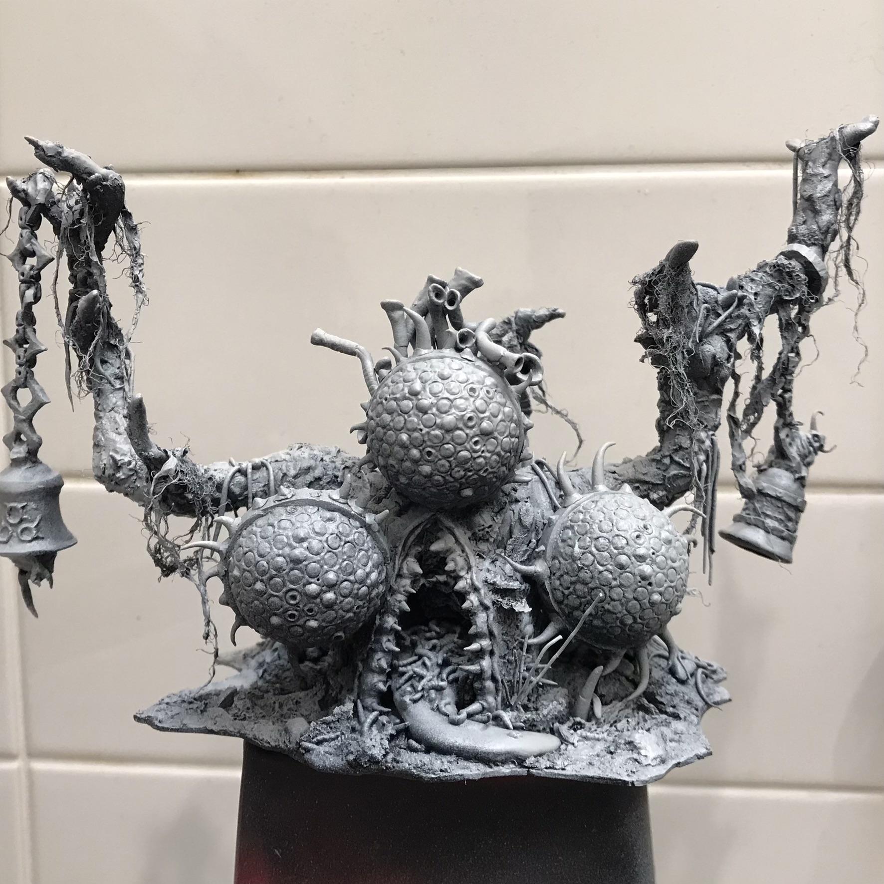 Feculent Gnarlmaw, Greenstuff, Milliput, Scratch Build, Work In Progress