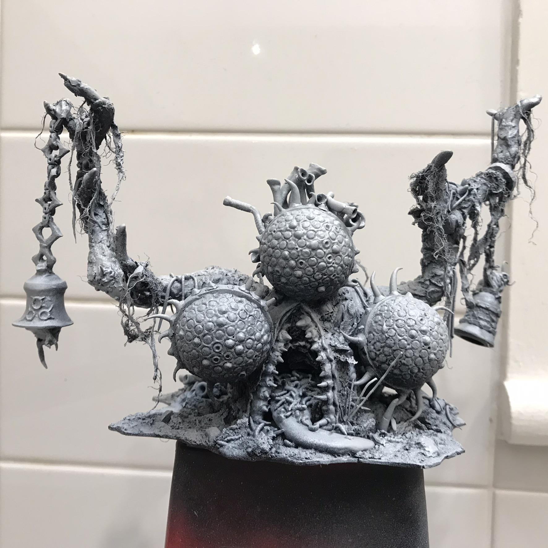 Feculent Gnarlmaw, Greenstuff, Milliput, Scratch Build, Work In Progress