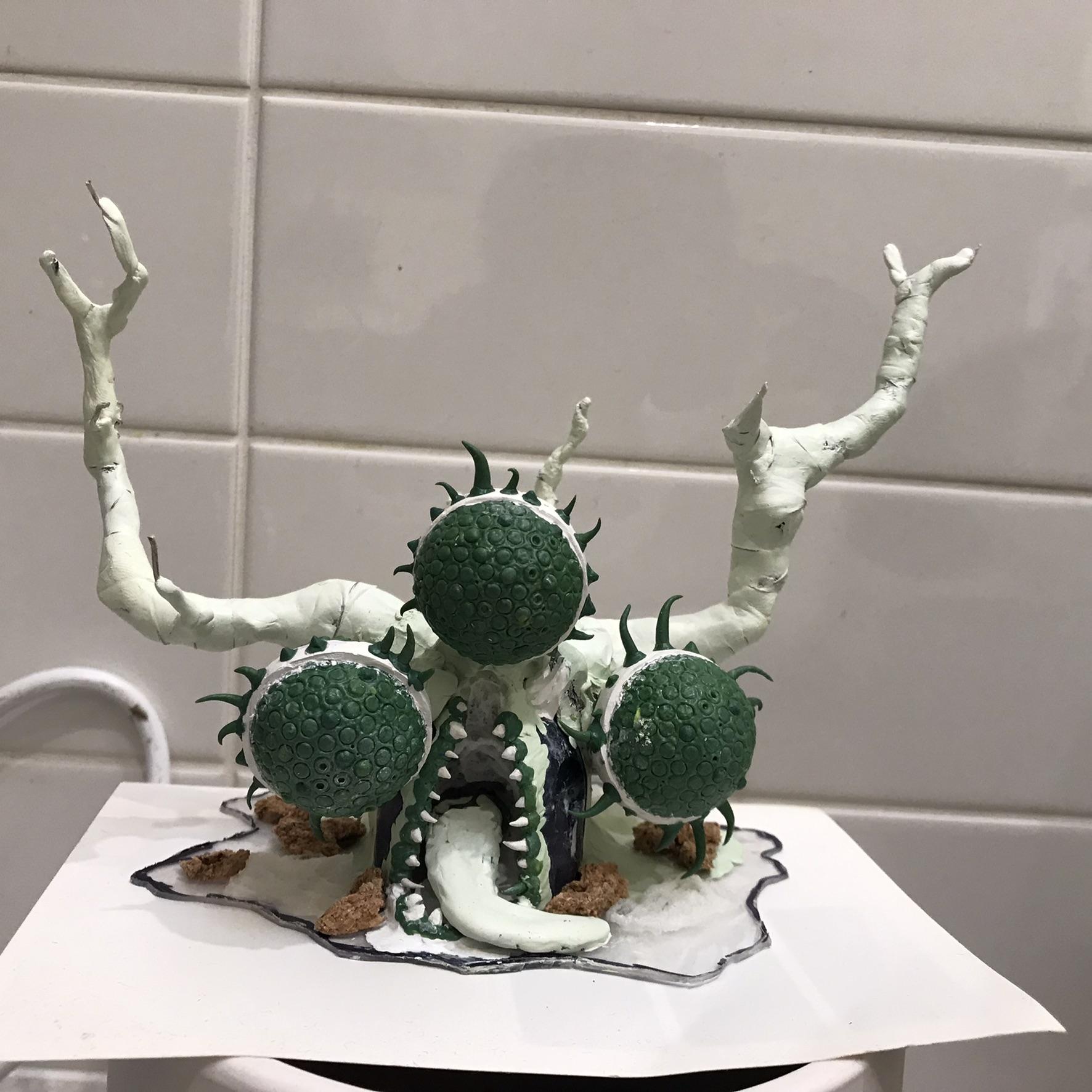 Feculent Gnarlmaw, Greenstuff, Milliput, Scratch Build, Work In Progress