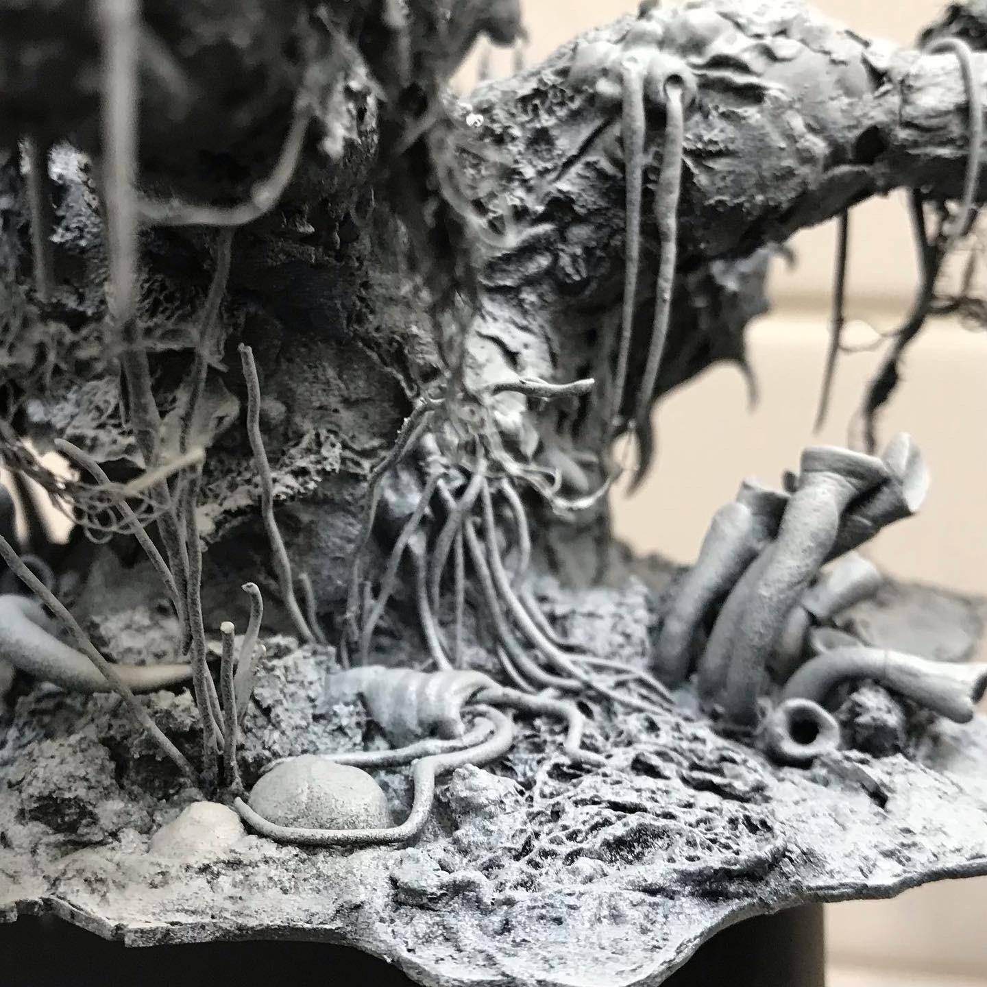 Feculent Gnarlmaw, Greenstuff, Milliput, Scratch Build, Work In Progress