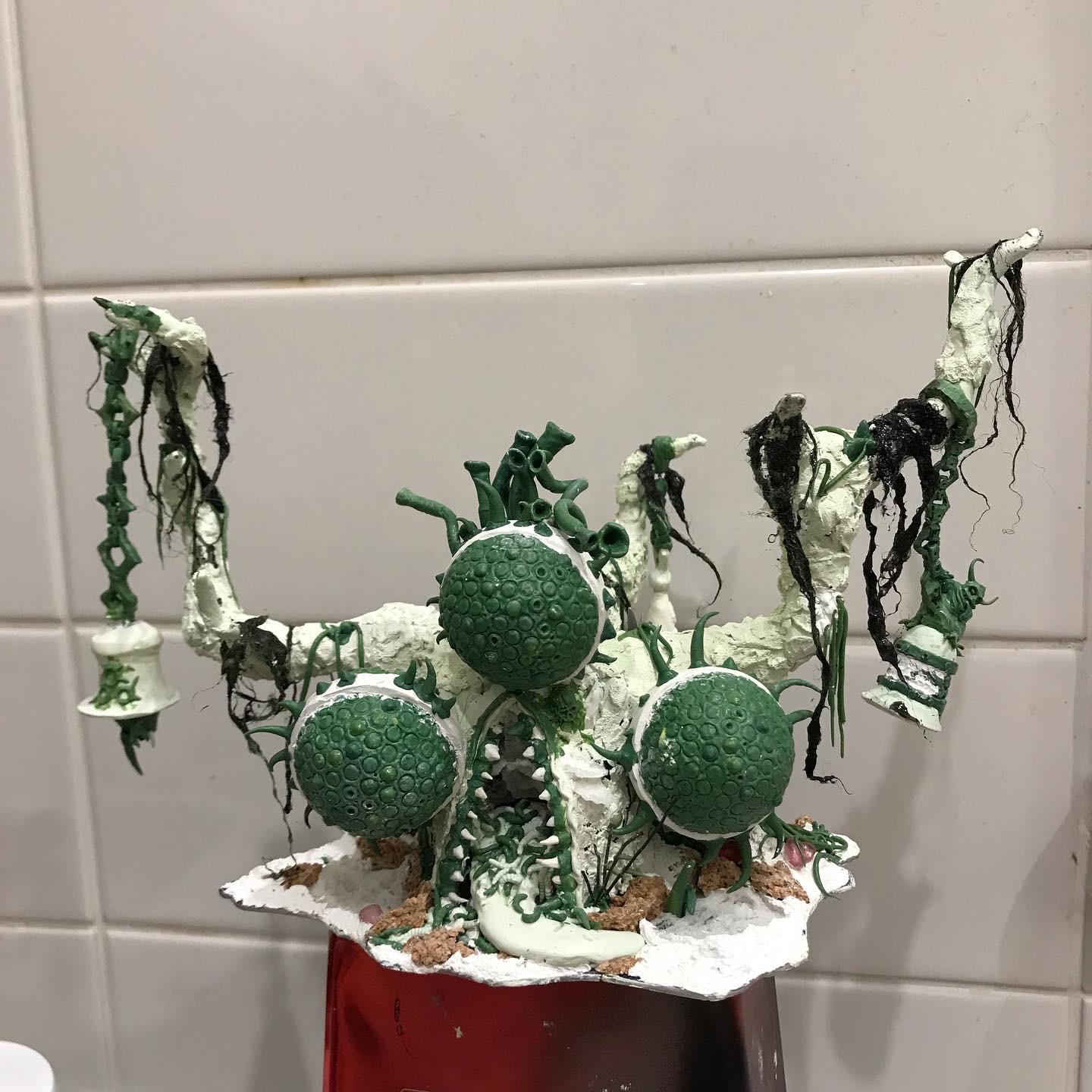 Feculent Gnarlmaw, Greenstuff, Milliput, Scratch Build, Work In Progress