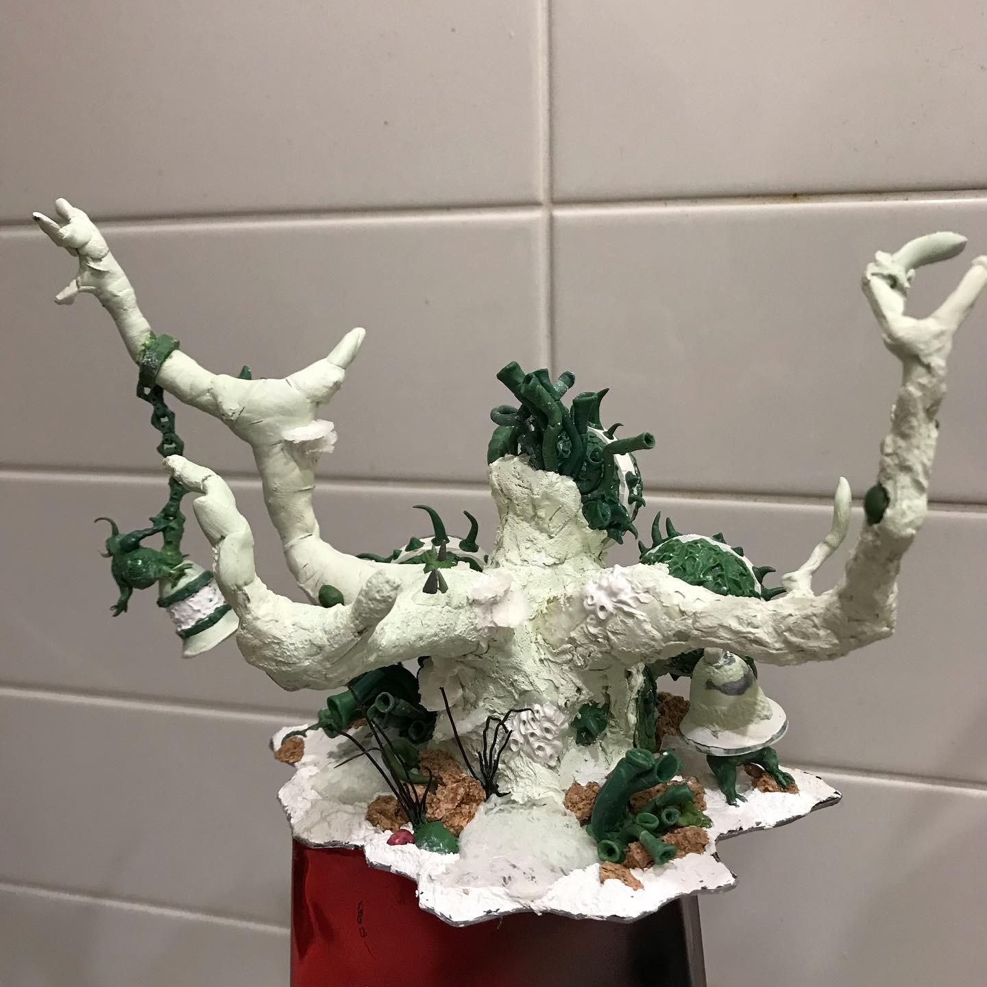 Feculent Gnarlmaw, Greenstuff, Milliput, Scratch Build, Work In Progress