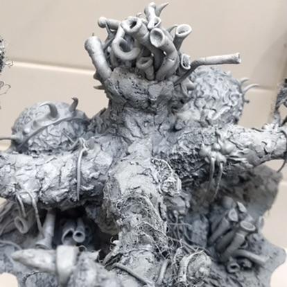 Feculent Gnarlmaw, Greenstuff, Milliput, Scratch Build, Work In Progress