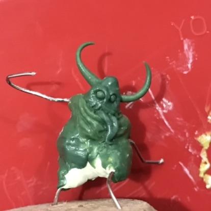 Feculent Gnarlmaw, Greenstuff, Milliput, Scratch Build, Work In Progress