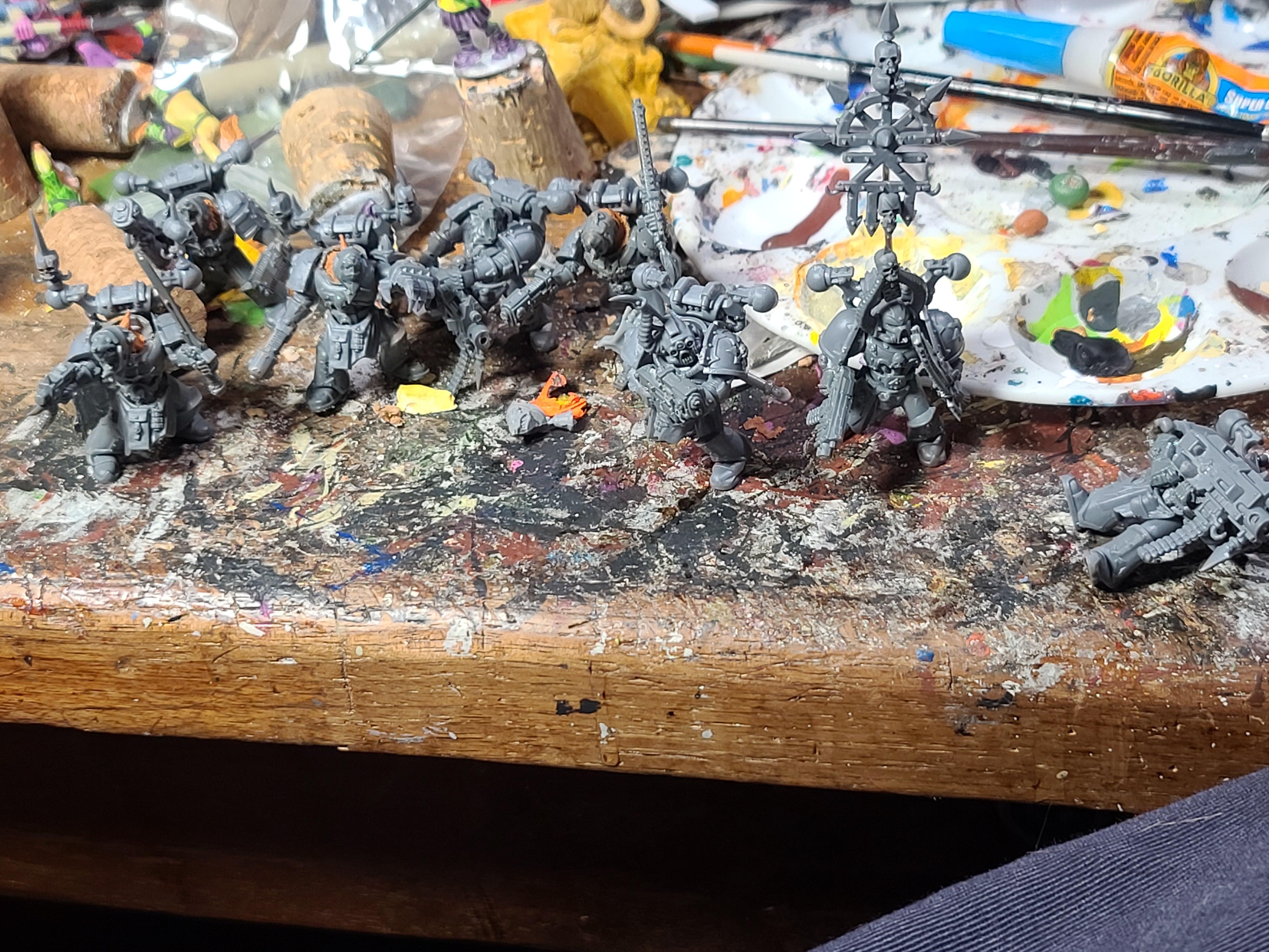 Chaos, Chaos Space Marines, Games Workshop, Kitbash, Plastic, Warhammer 40,000, Warhammer Fantasy
