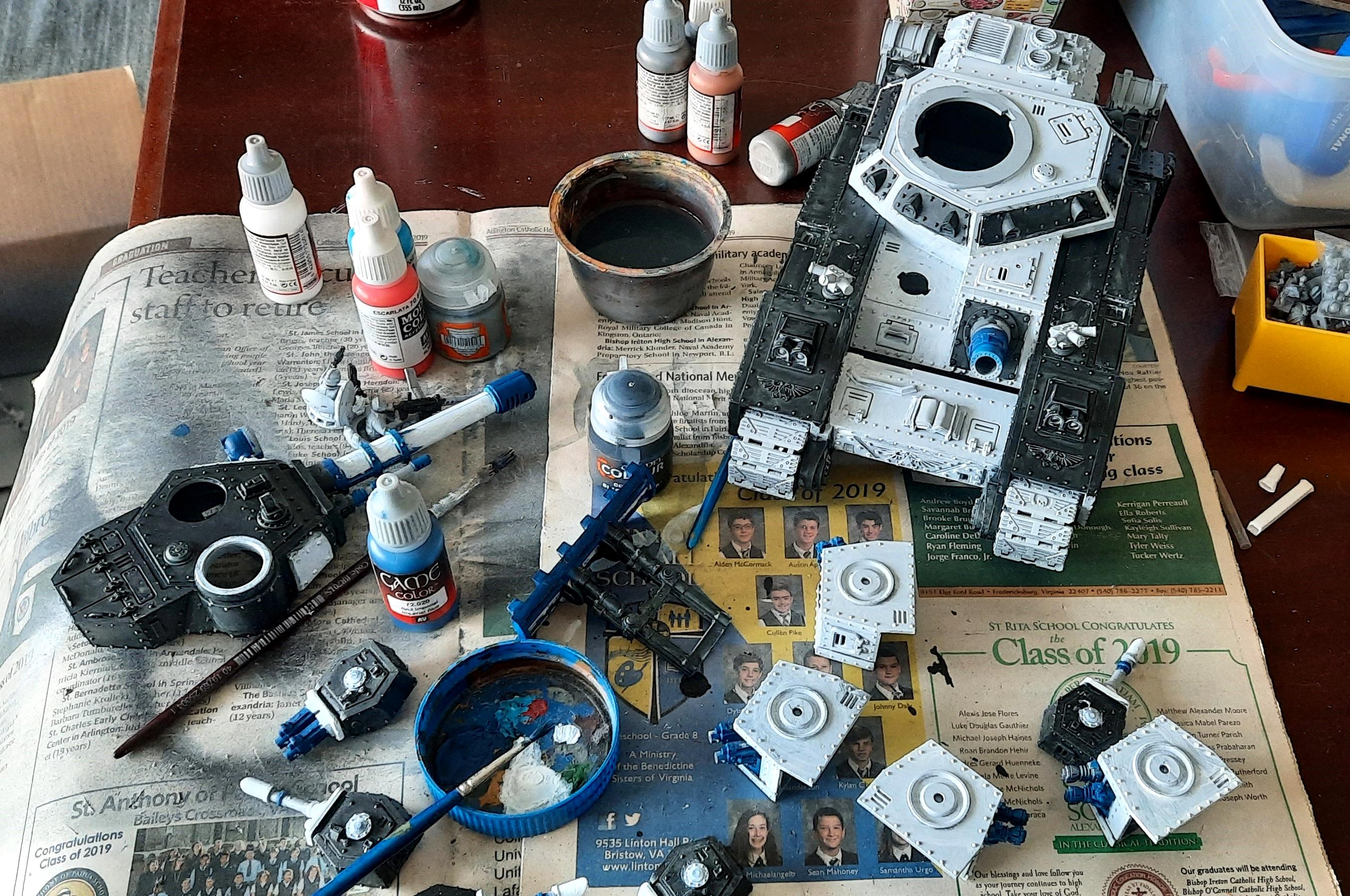Adeptus Arbites, Baneblade, Super-heavy, Tank, Work In Progress