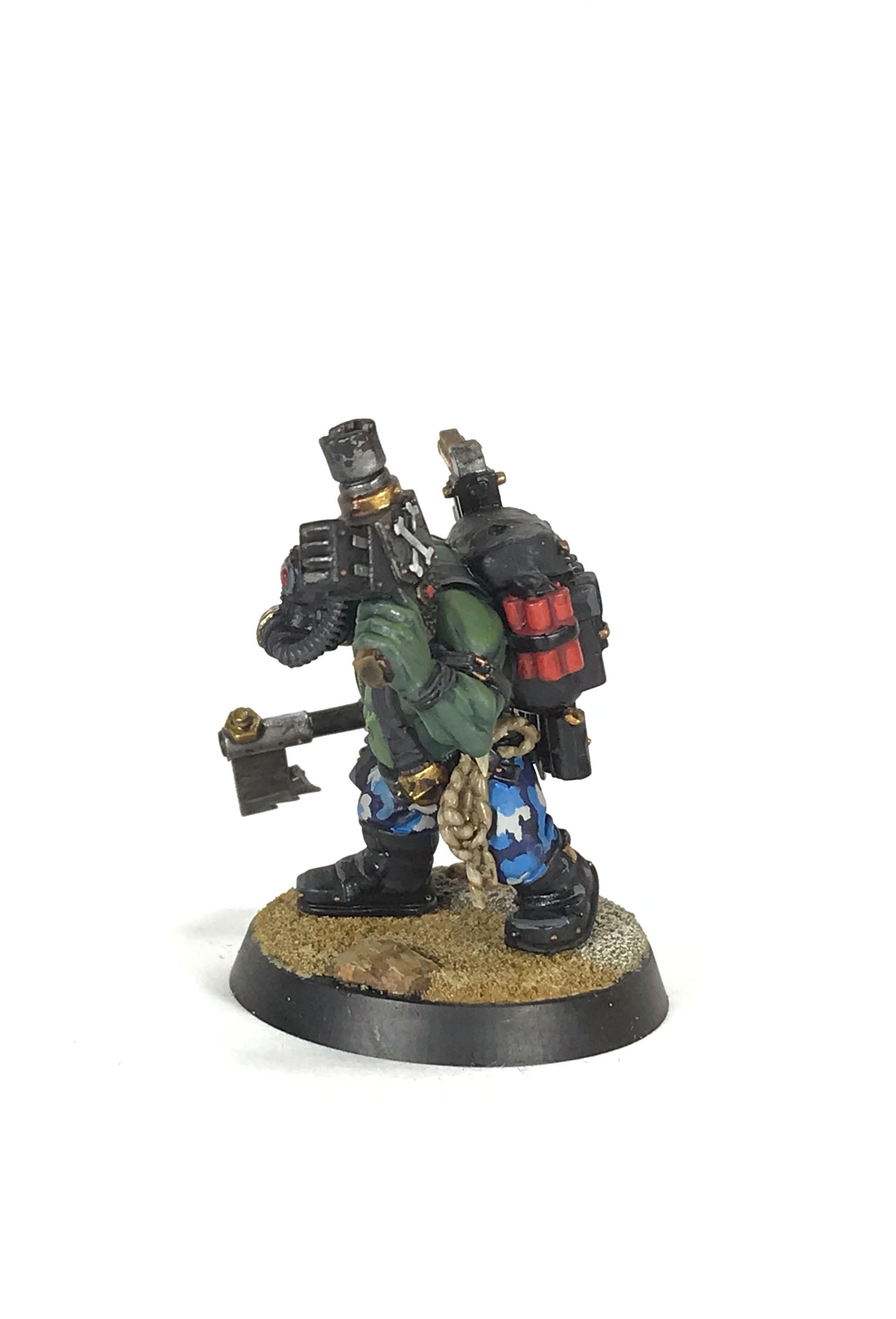 Blue Camouflage, Boy, Deathskulls, Kommando, Navy Camo, Orks, Slugga, Warhammer 40,000