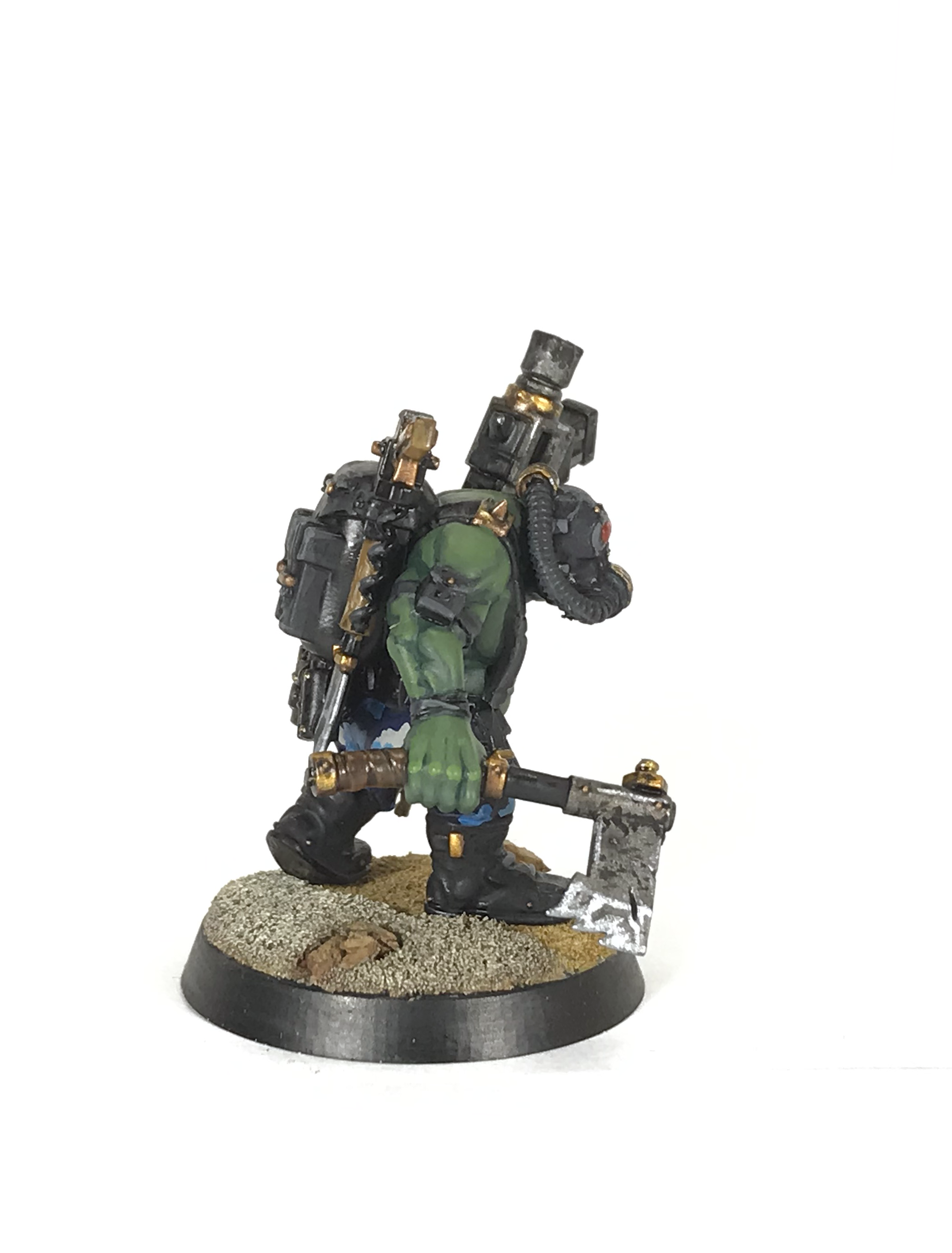 Blue Camouflage, Boy, Deathskulls, Kommando, Navy Camo, Orks, Slugga, Warhammer 40,000
