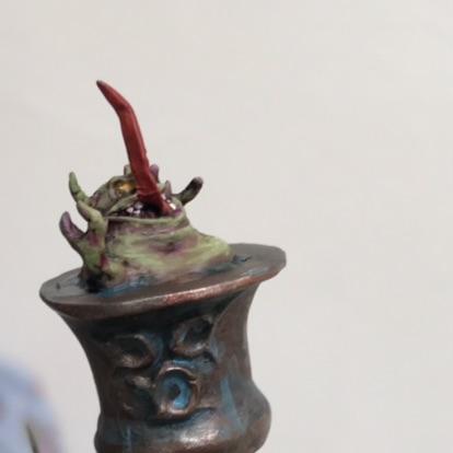 Bells, Feculent Gnarlmaw, Greenstuff, Nurgling, Scratch Build, Sculpted, Terrain