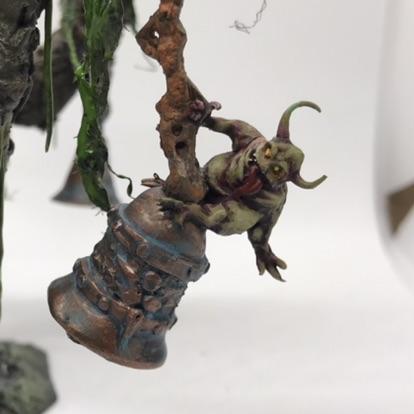 Bells, Feculent Gnarlmaw, Greenstuff, Nurgling, Scratch Build, Sculpted, Terrain