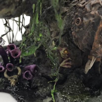 Bells, Feculent Gnarlmaw, Greenstuff, Nurgling, Scratch Build, Sculpted, Terrain