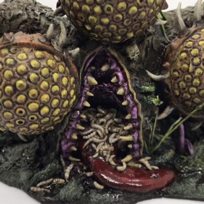 Bells, Feculent Gnarlmaw, Greenstuff, Nurgling, Scratch Build, Sculpted, Terrain