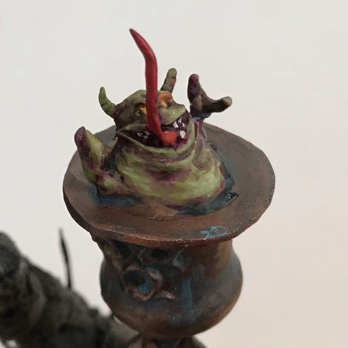 Bells, Feculent Gnarlmaw, Greenstuff, Nurgling, Scratch Build, Sculpted, Terrain