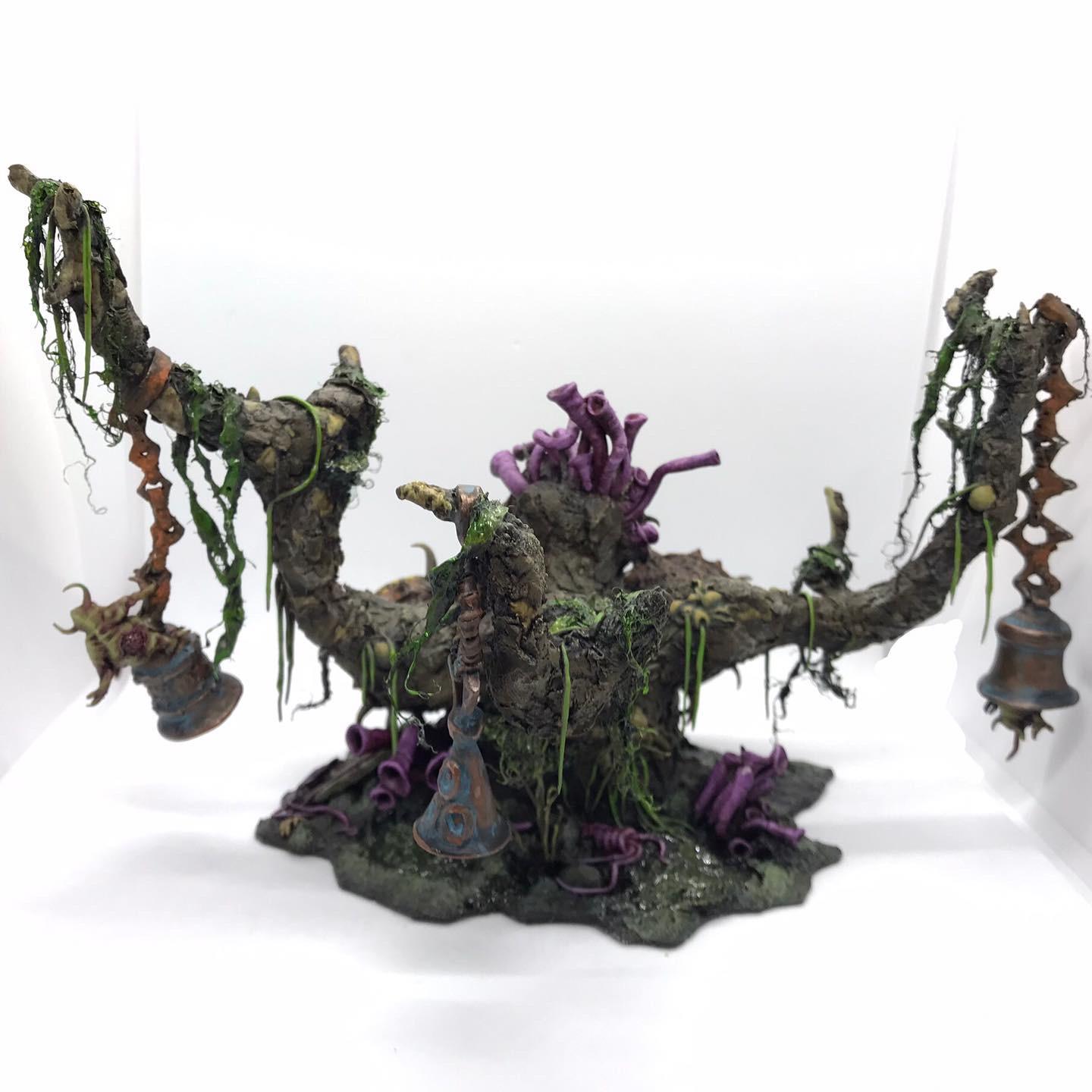 Bells, Feculent Gnarlmaw, Greenstuff, Nurgling, Scratch Build, Sculpted, Terrain