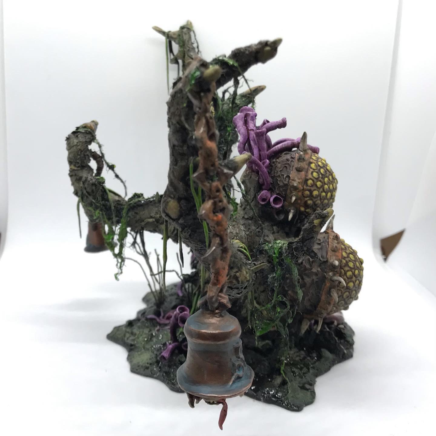 Bells, Feculent Gnarlmaw, Greenstuff, Nurgling, Scratch Build, Sculpted, Terrain