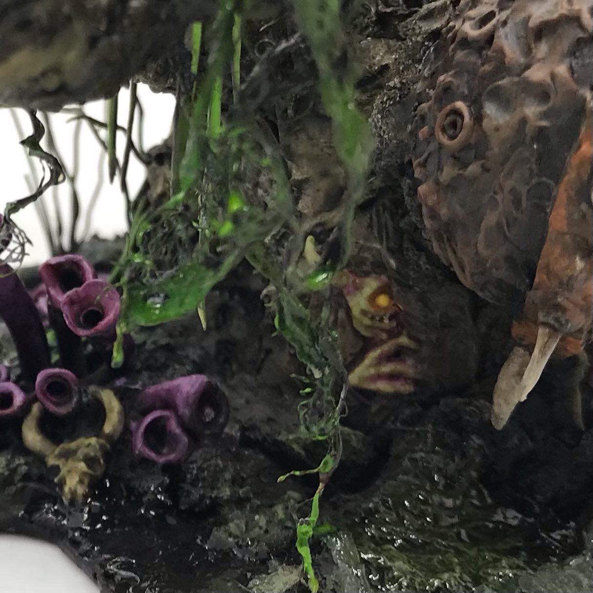 Bells, Feculent Gnarlmaw, Greenstuff, Nurgling, Scratch Build, Sculpted, Terrain