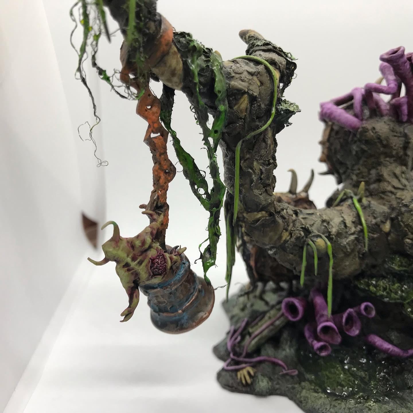 Bells, Feculent Gnarlmaw, Greenstuff, Nurgling, Scratch Build, Sculpted, Terrain