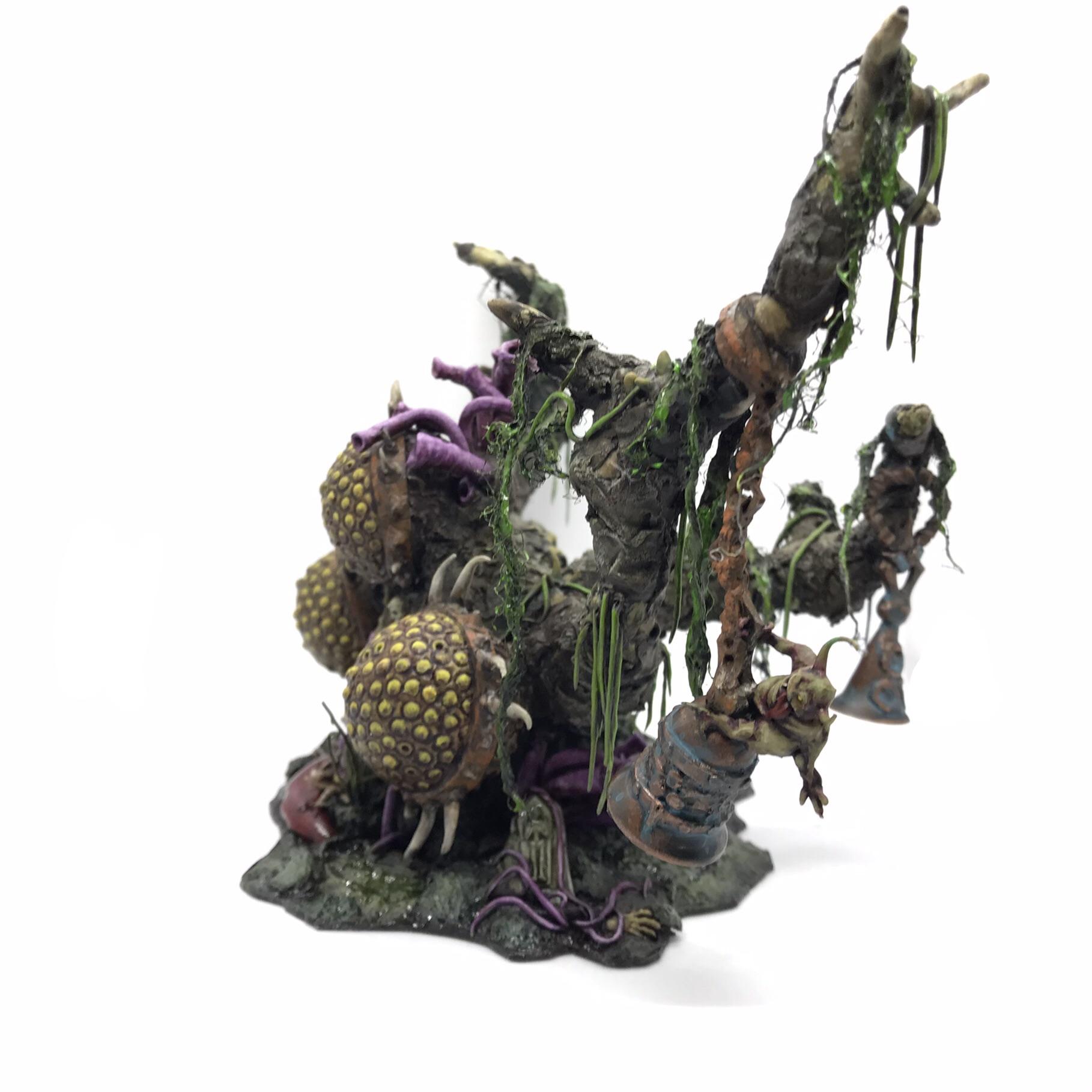 Bells, Feculent Gnarlmaw, Greenstuff, Nurgling, Scratch Build, Sculpted, Terrain