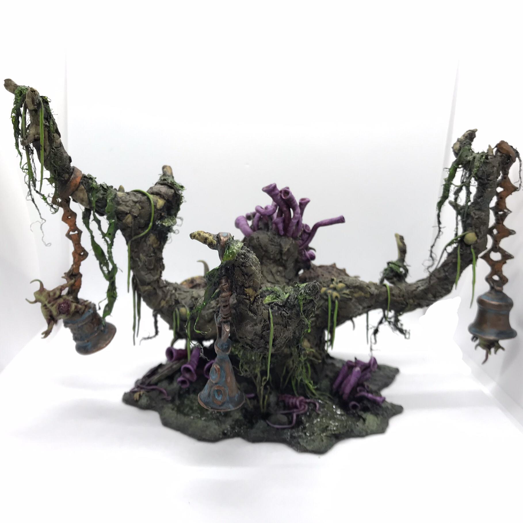 Bells, Feculent Gnarlmaw, Greenstuff, Nurgling, Scratch Build, Sculpted, Terrain