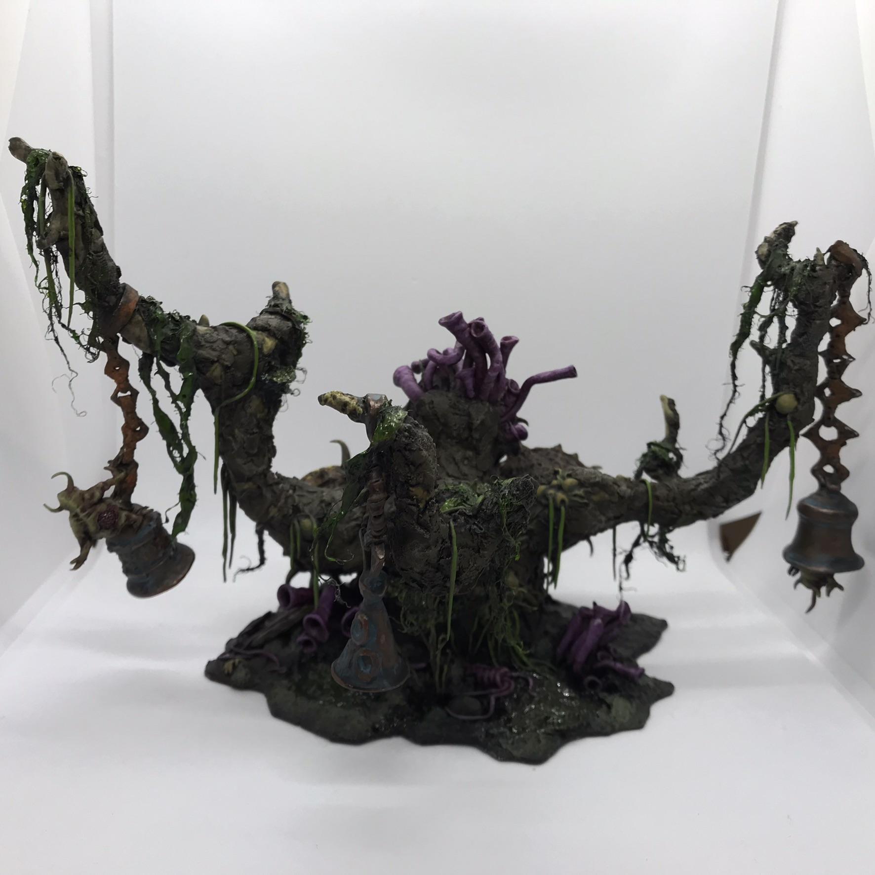 Bells, Feculent Gnarlmaw, Greenstuff, Nurgling, Scratch Build, Sculpted, Terrain