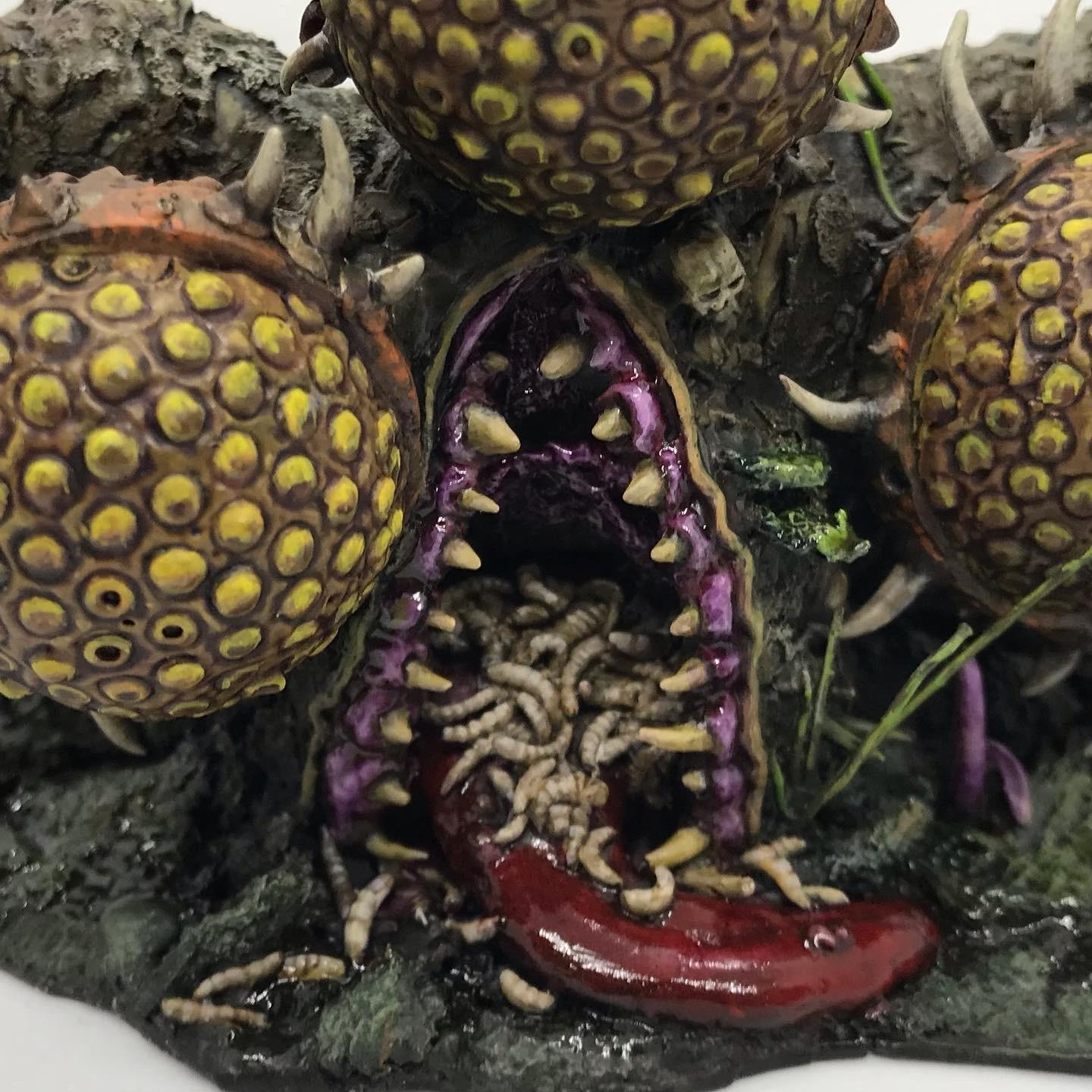 Bells, Feculent Gnarlmaw, Greenstuff, Nurgling, Scratch Build, Sculpted, Terrain