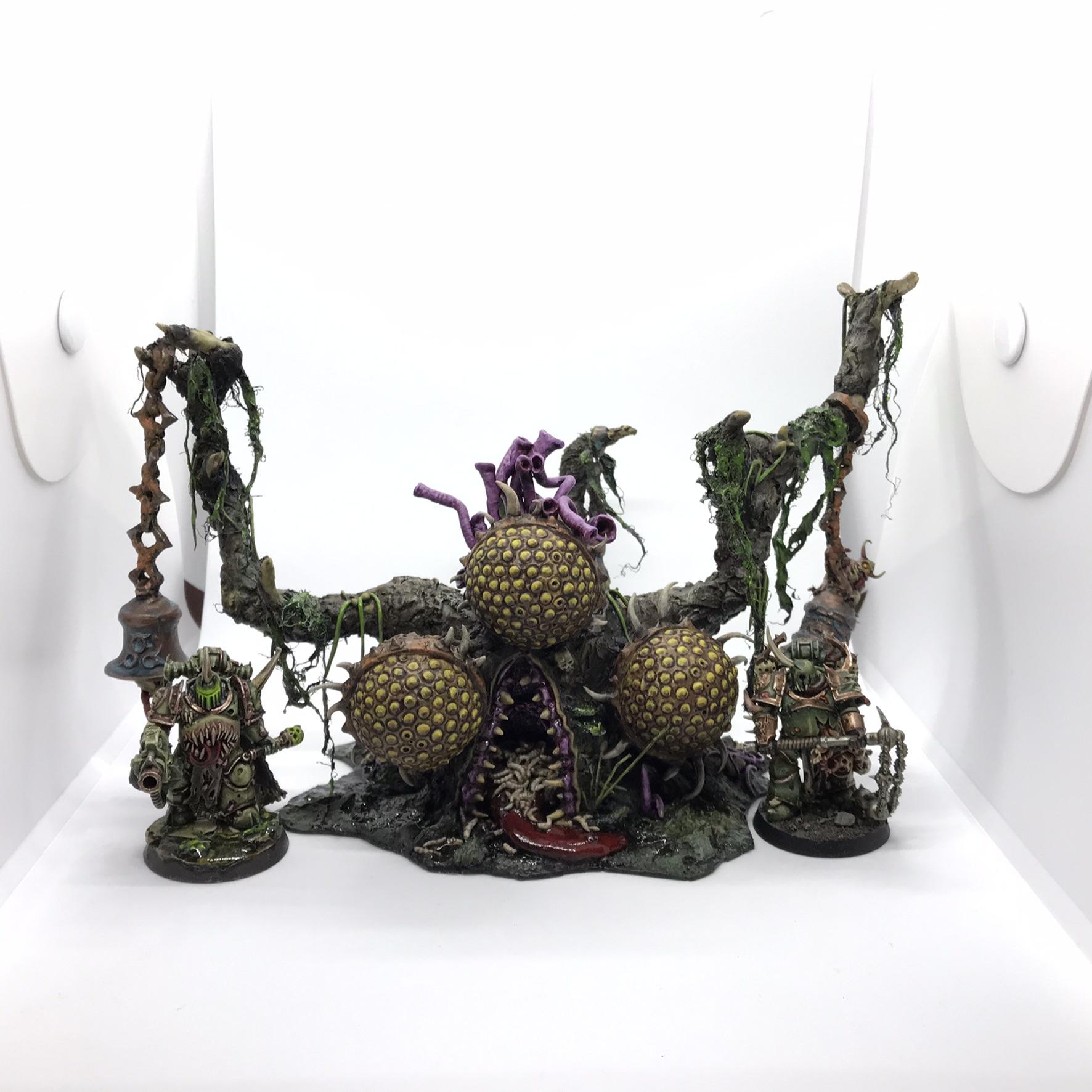 Bells, Feculent Gnarlmaw, Greenstuff, Nurgling, Scratch Build, Sculpted, Terrain