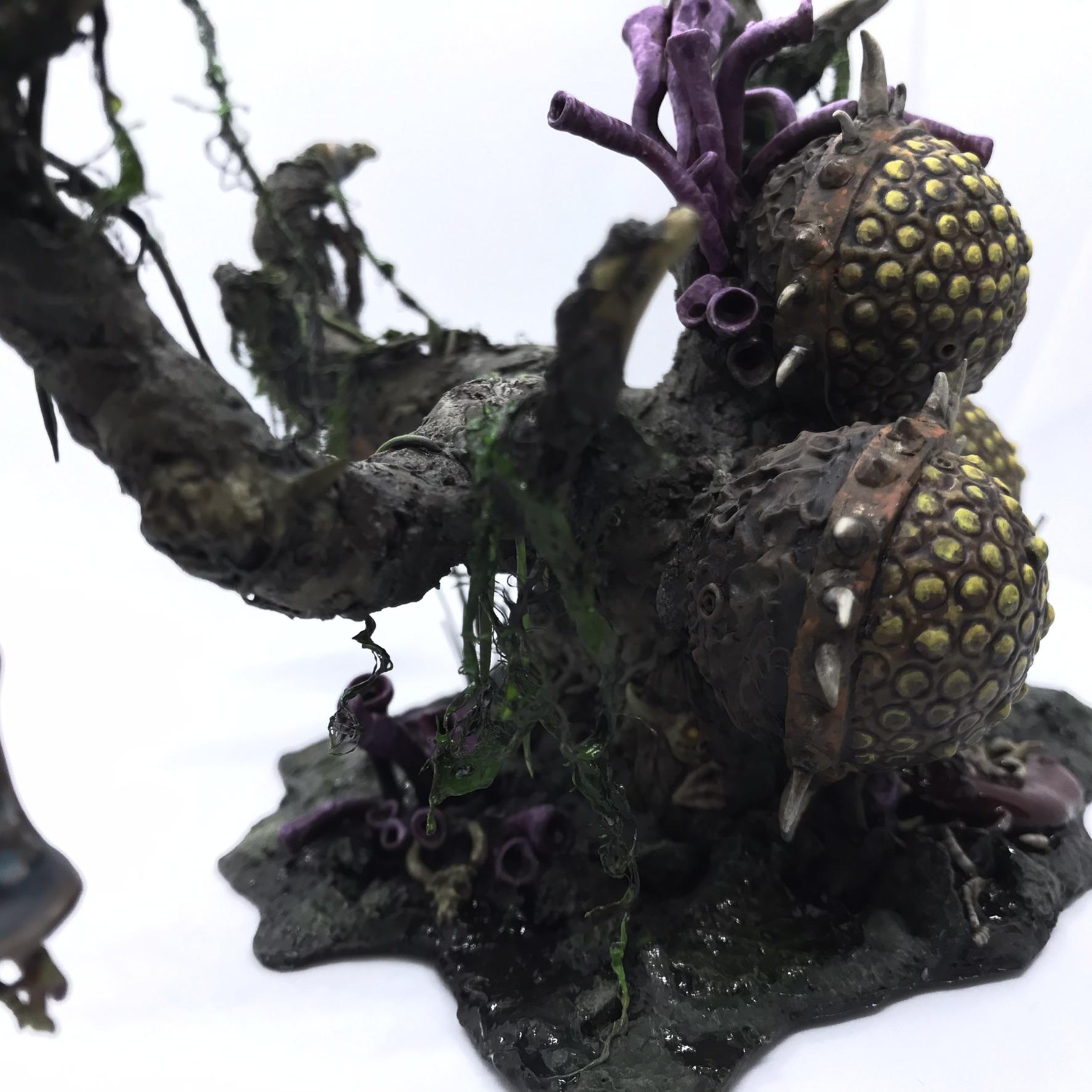 Bells, Feculent Gnarlmaw, Greenstuff, Nurgling, Scratch Build, Sculpted, Terrain