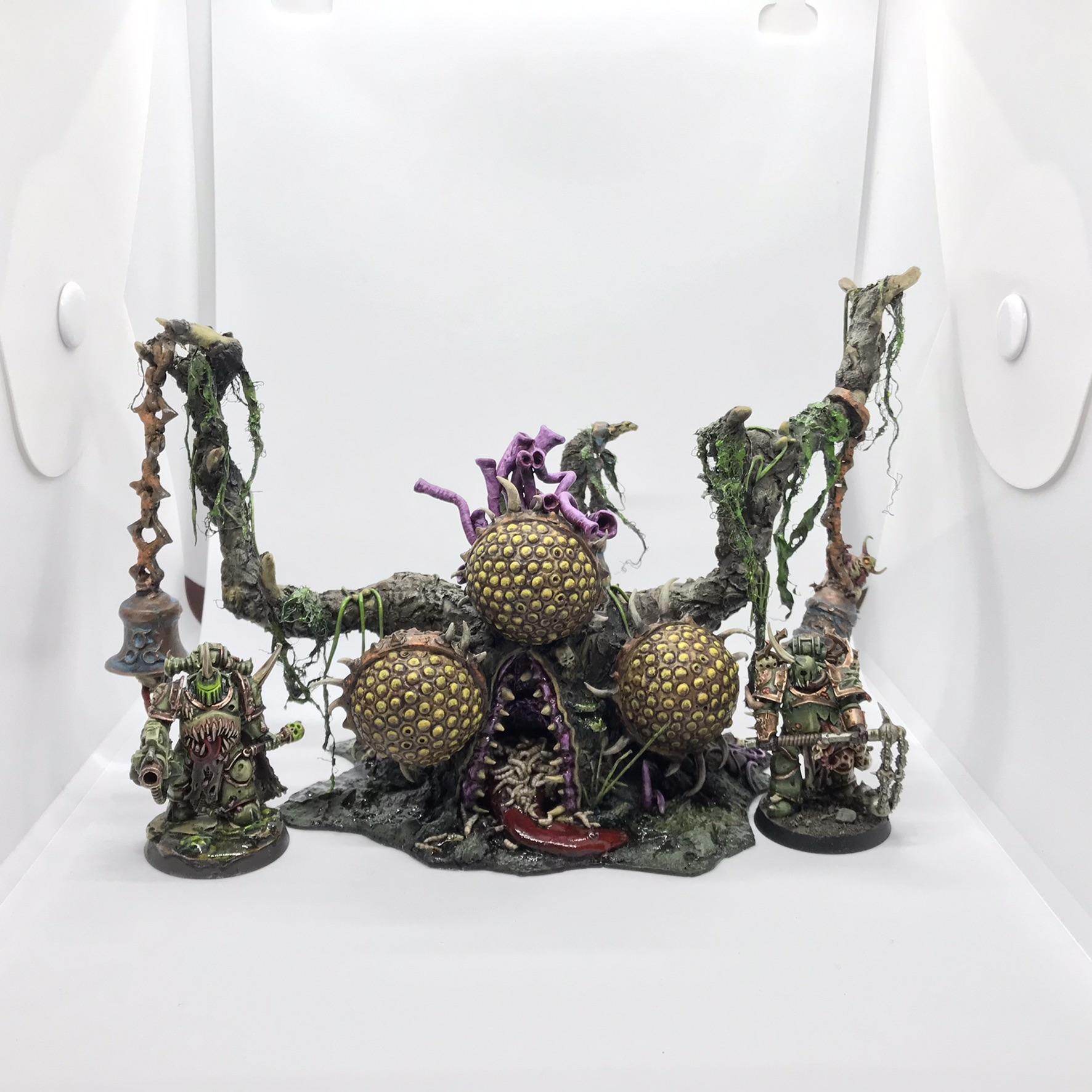 Bells, Feculent Gnarlmaw, Greenstuff, Nurgling, Scratch Build, Sculpted, Terrain