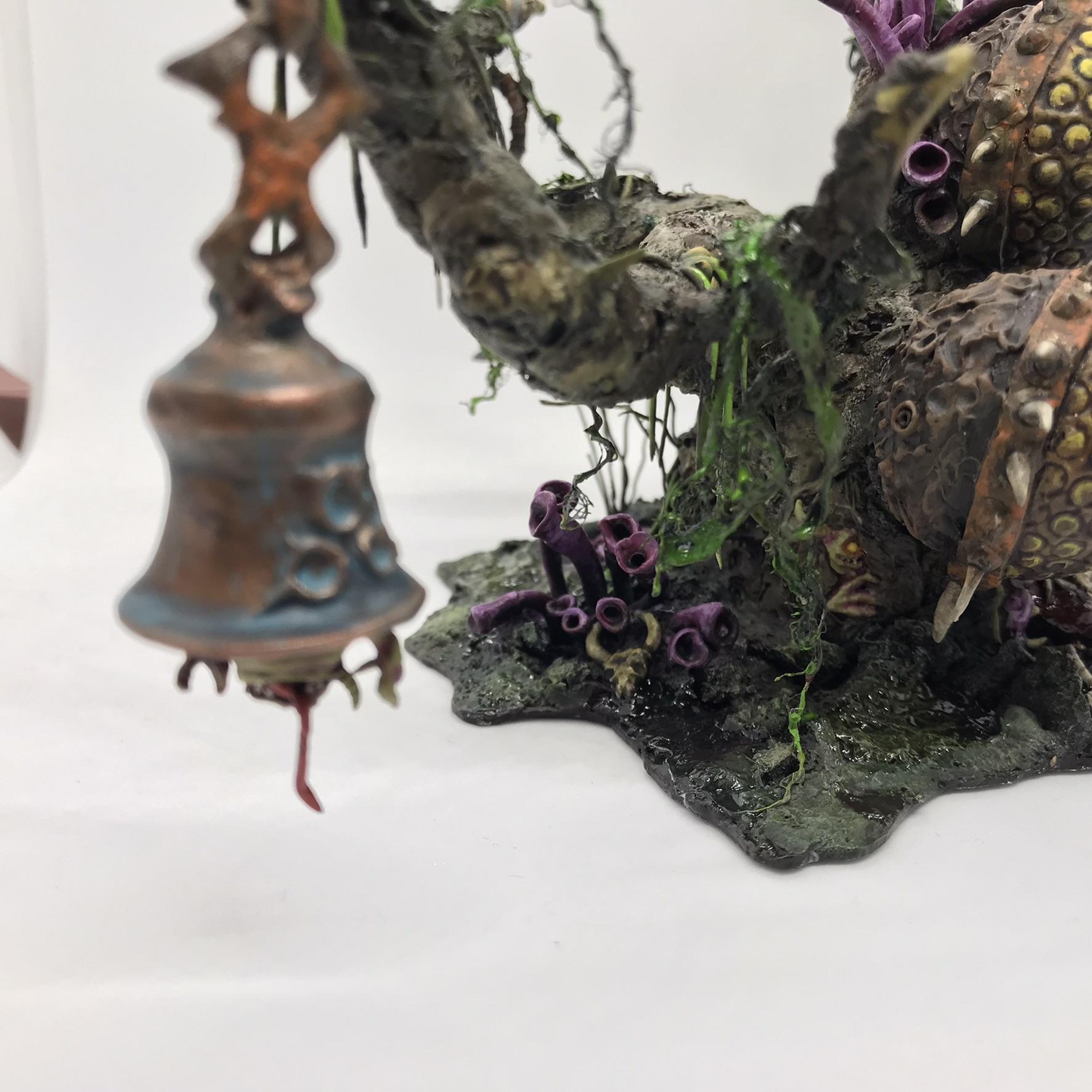 Bells, Feculent Gnarlmaw, Greenstuff, Nurgling, Scratch Build, Sculpted, Terrain