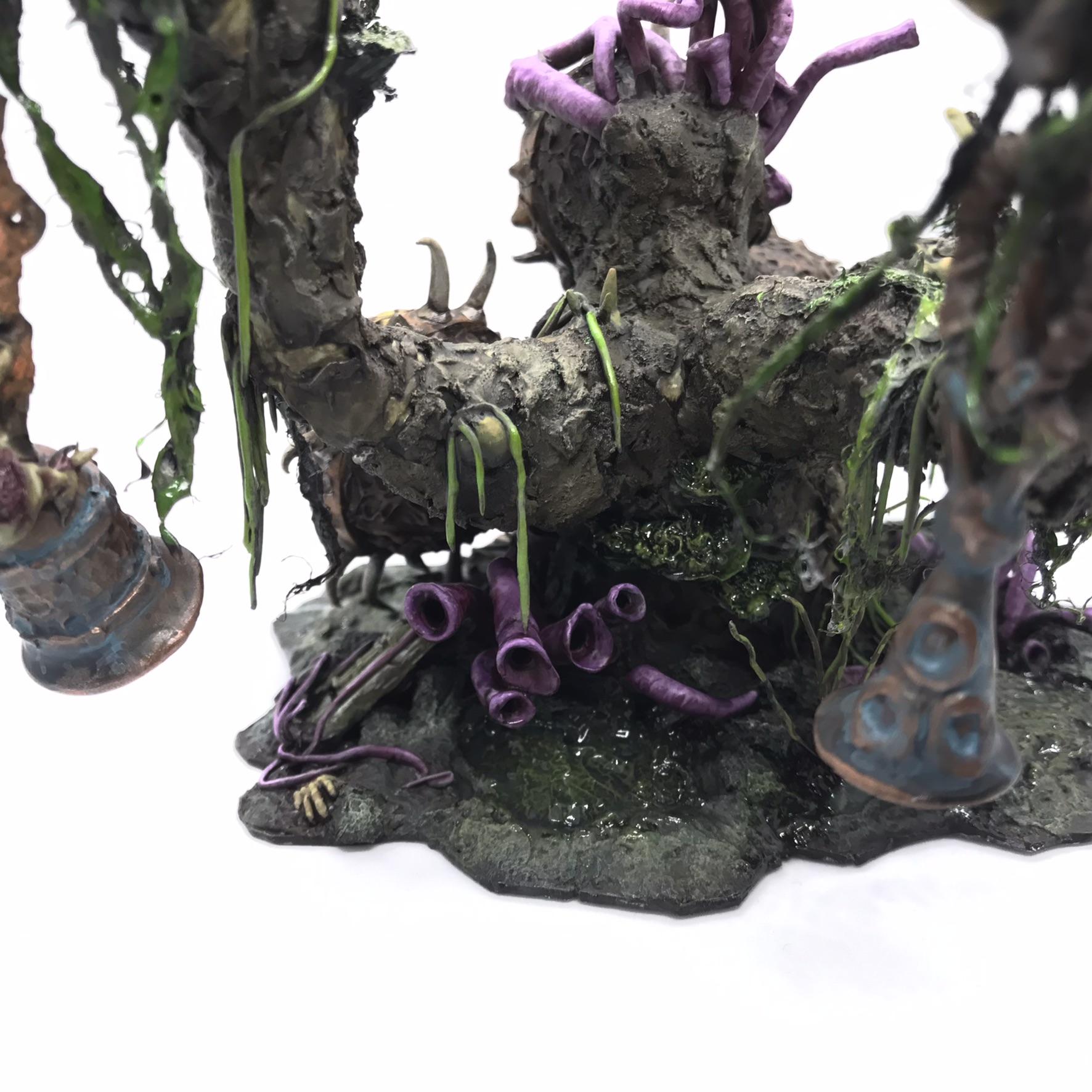 Bells, Feculent Gnarlmaw, Greenstuff, Nurgling, Scratch Build, Sculpted, Terrain