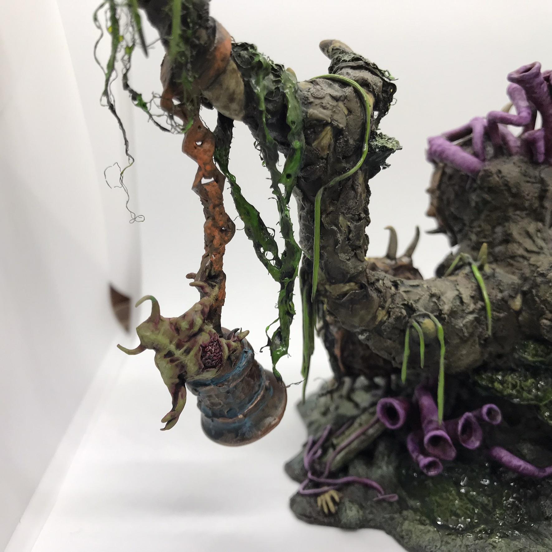 Bells, Feculent Gnarlmaw, Greenstuff, Nurgling, Scratch Build, Sculpted, Terrain