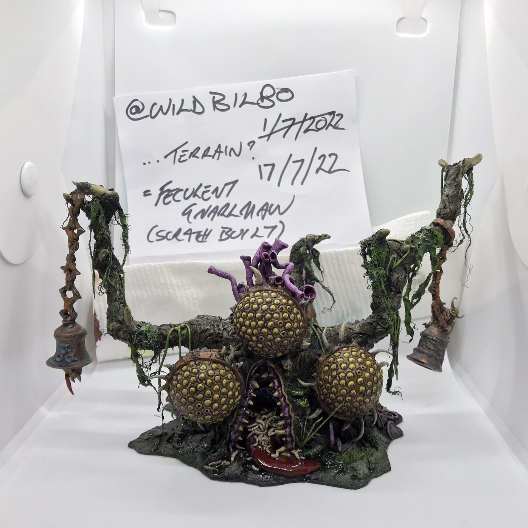 Bells, Feculent Gnarlmaw, Greenstuff, Nurgling, Scratch Build, Sculpted, Terrain