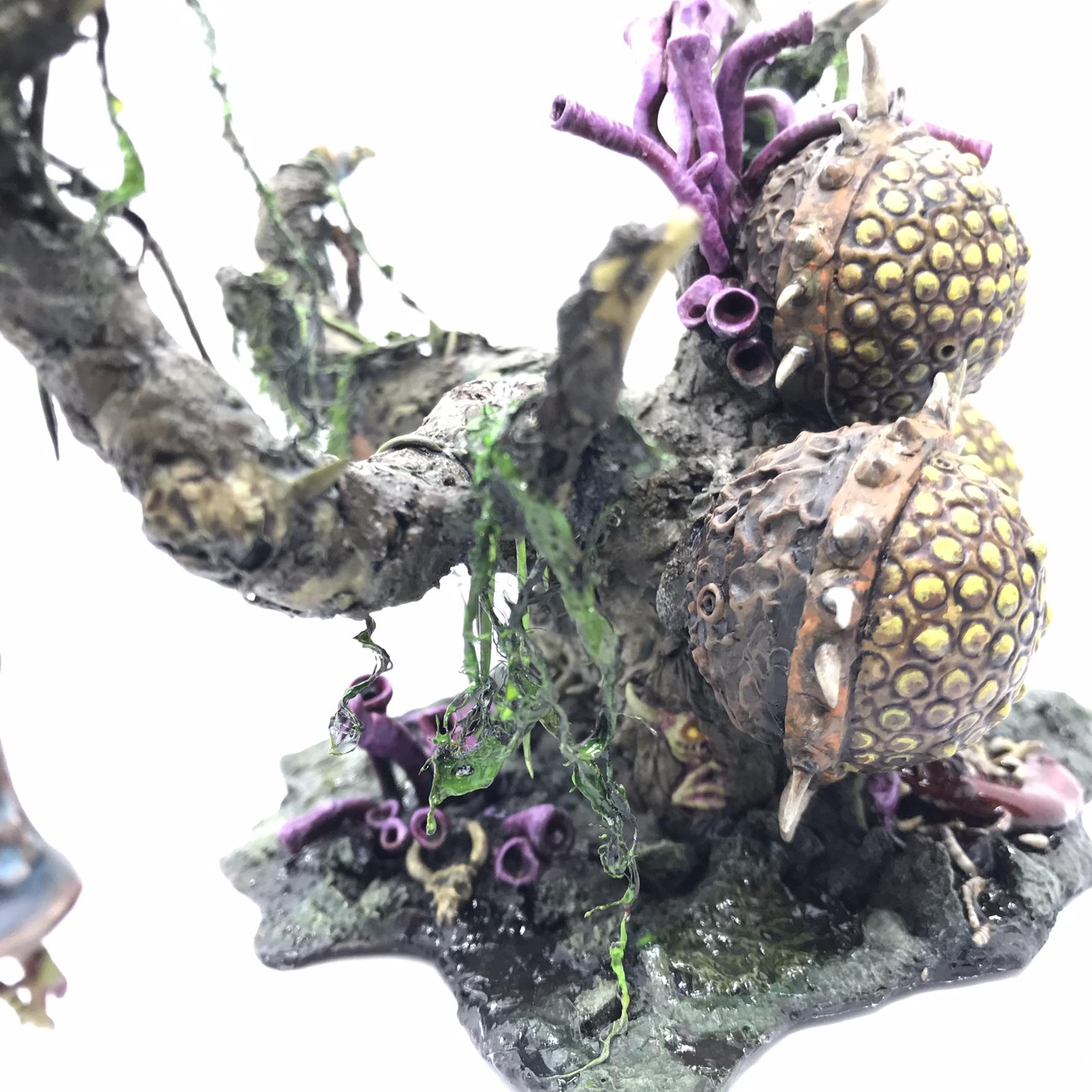 Bells, Feculent Gnarlmaw, Greenstuff, Nurgling, Scratch Build, Sculpted, Terrain