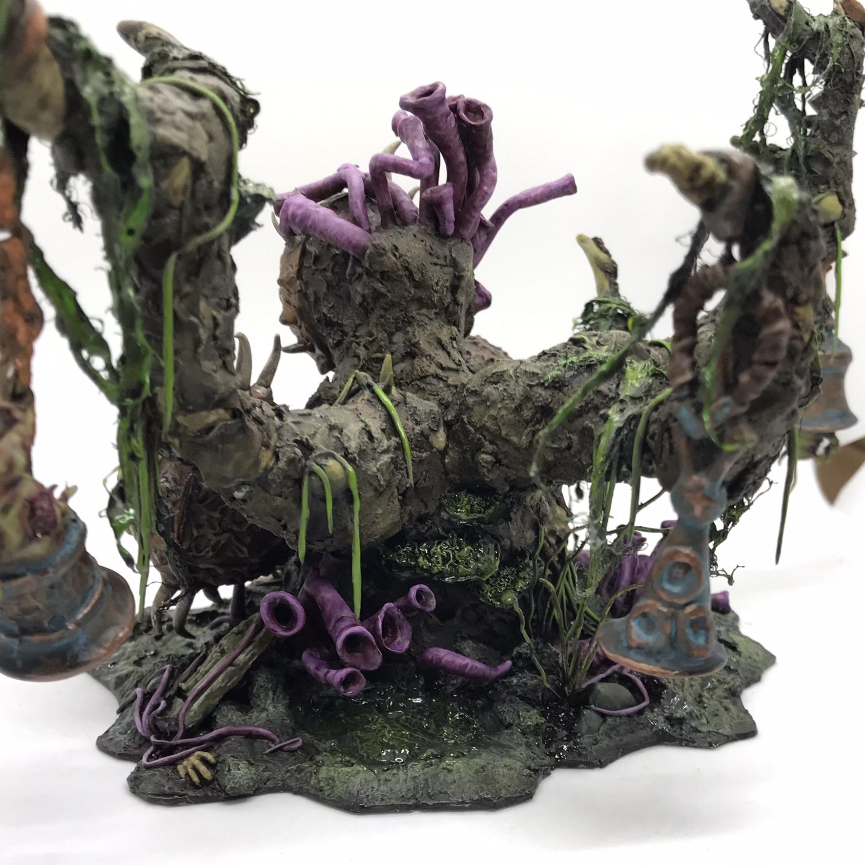 Bells, Feculent Gnarlmaw, Greenstuff, Nurgling, Scratch Build, Sculpted, Terrain