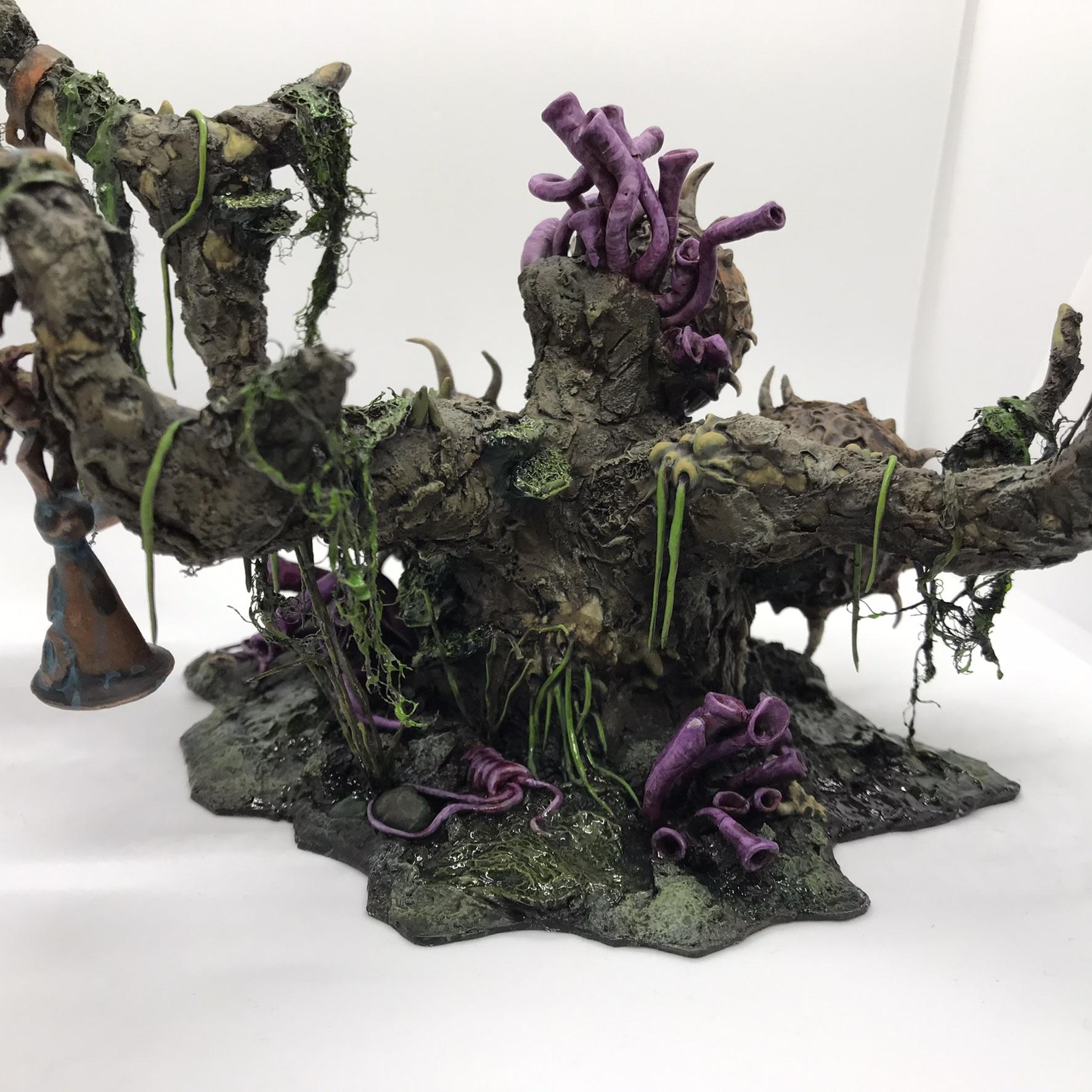 Bells, Feculent Gnarlmaw, Greenstuff, Nurgling, Scratch Build, Sculpted, Terrain