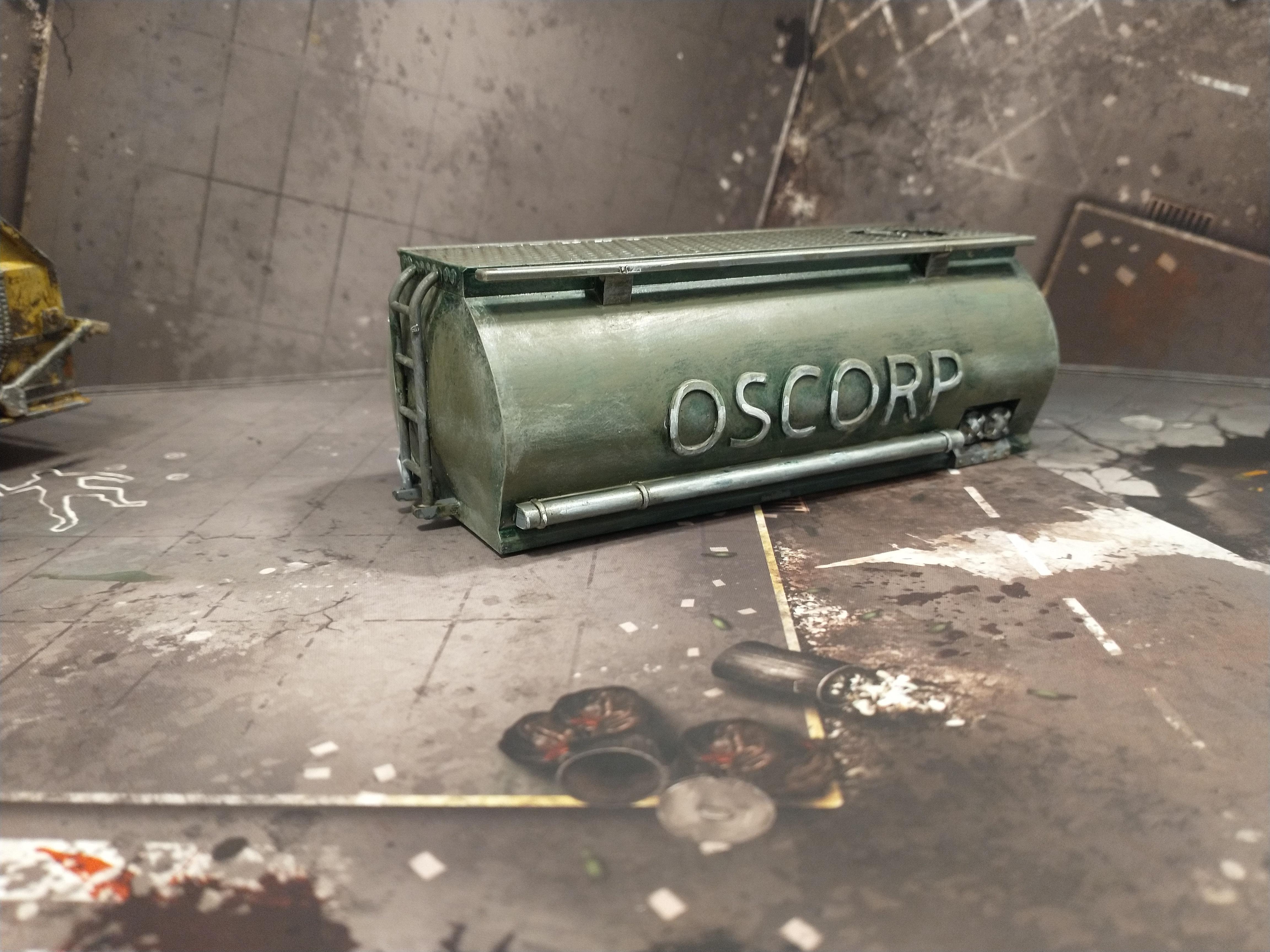 Marvel, Terrain, Oscorp tanker trailer