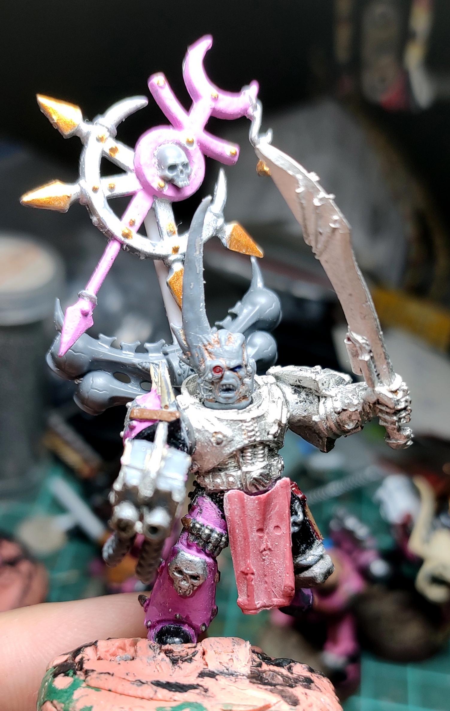 Champion, Chaos, Chaos Space Marines, Conversion, Eavy Metal, Emperor's Children, Heresy, Heretic Astartes, Infantry, Kitbash, Noise Marines, Perfection Or Death, Rebuild, Slaanesh, Sword, Traitor Legions, Warhammer 40,000, Work In Progress