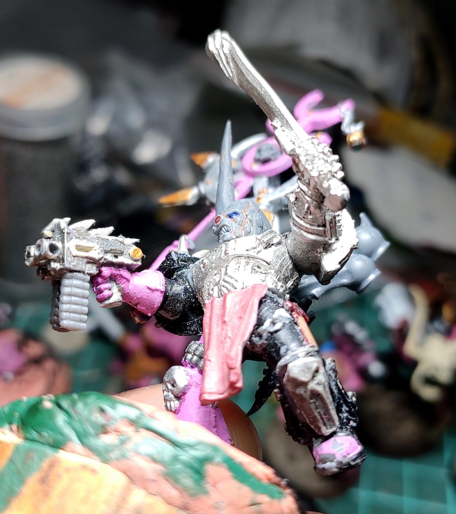 Champion, Chaos, Chaos Space Marines, Conversion, Eavy Metal, Emperor's Children, Heresy, Heretic Astartes, Infantry, Kitbash, Noise Marines, Perfection Or Death, Rebuild, Slaanesh, Sword, Traitor Legions, Warhammer 40,000, Work In Progress