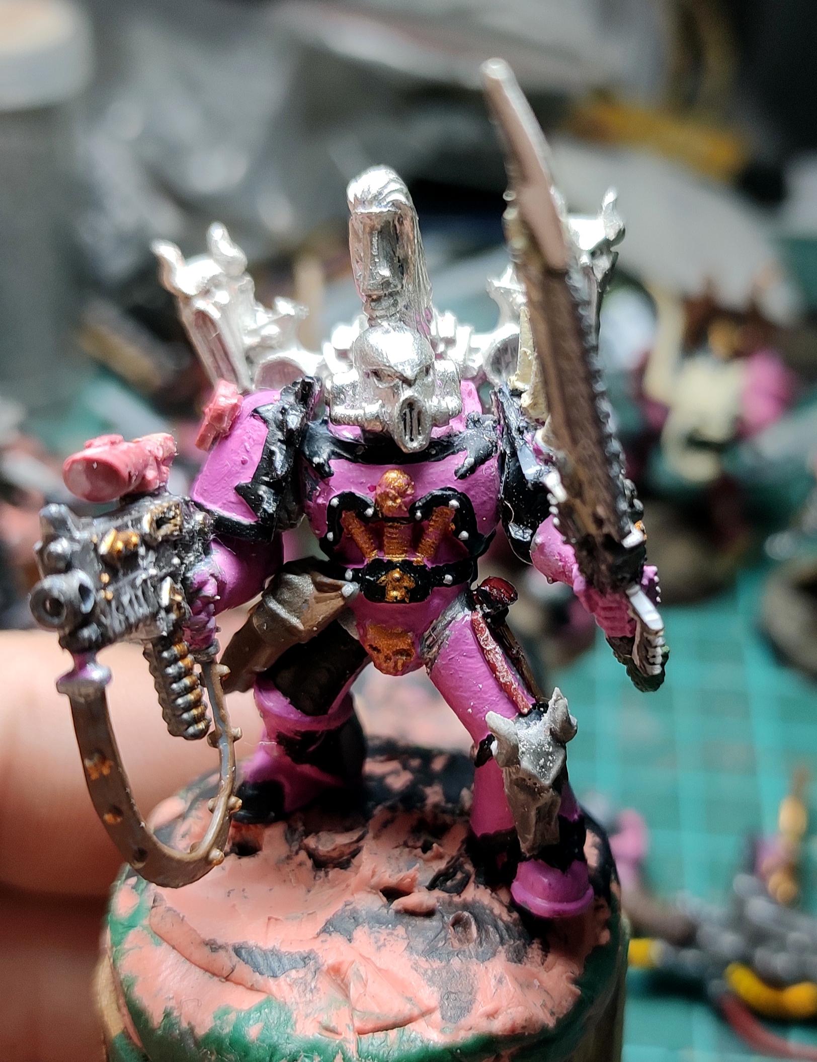 Champion, Chaos, Chaos Space Marines, Conversion, Doom Siren, Eavy Metal, Emperor's Children, Heresy, Heretic Astartes, Infantry, Kitbash, Noise Marines, Perfection Or Death, Rebuild, Slaanesh, Traitor Legions, Warhammer 40,000, Work In Progress