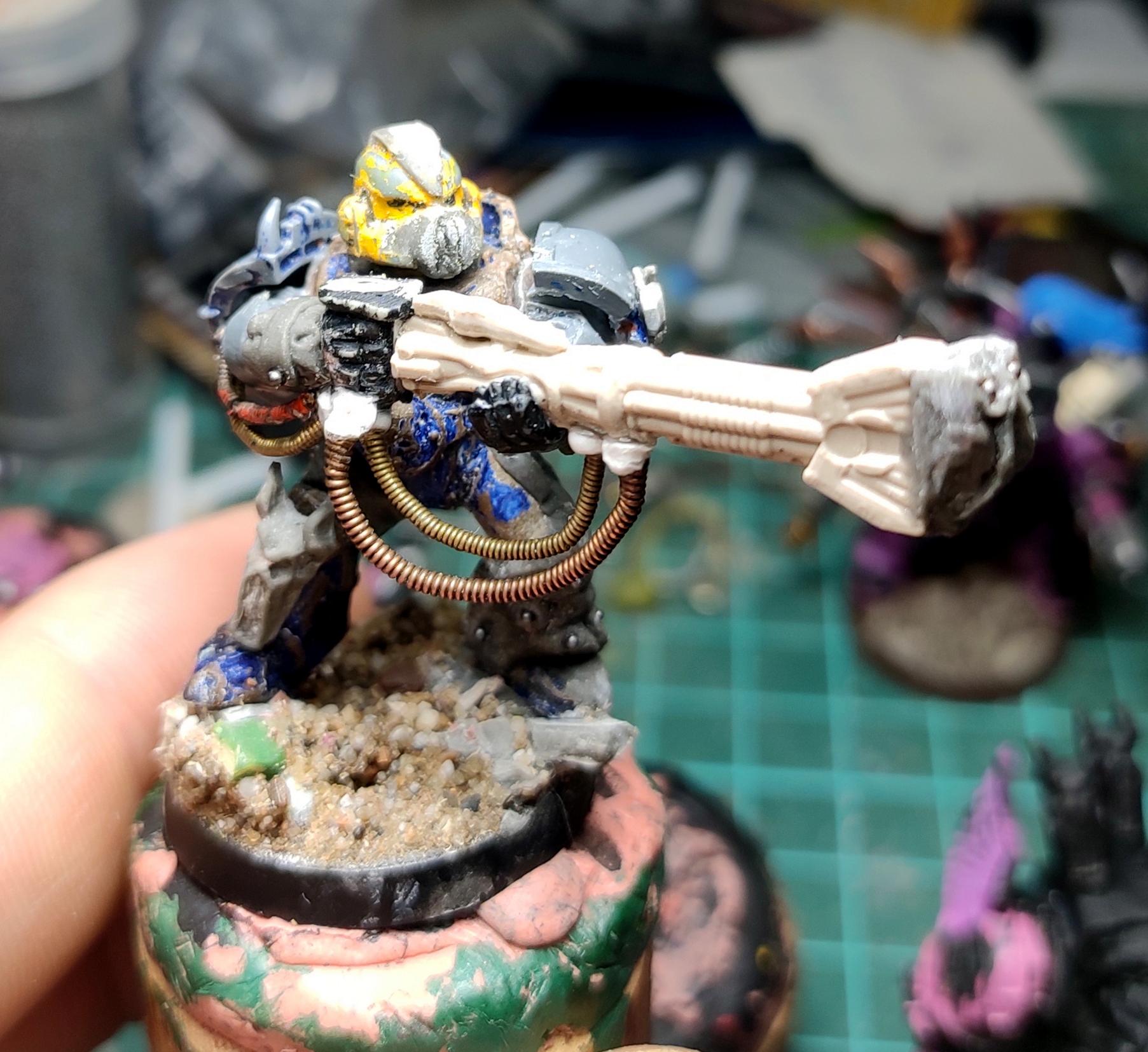 Blastmaster, Chaos, Chaos Space Marines, Conversion, Emperor's Children, Heresy, Heretic Astartes, Infantry, Kitbash, Noise Marines, Perfection Or Death, Rebuild, Scratch Build, Sculpting, Slaanesh, Sonic Blaster, Tehnolog, Traitor Legions, Warhammer 40,000, Work In Progress