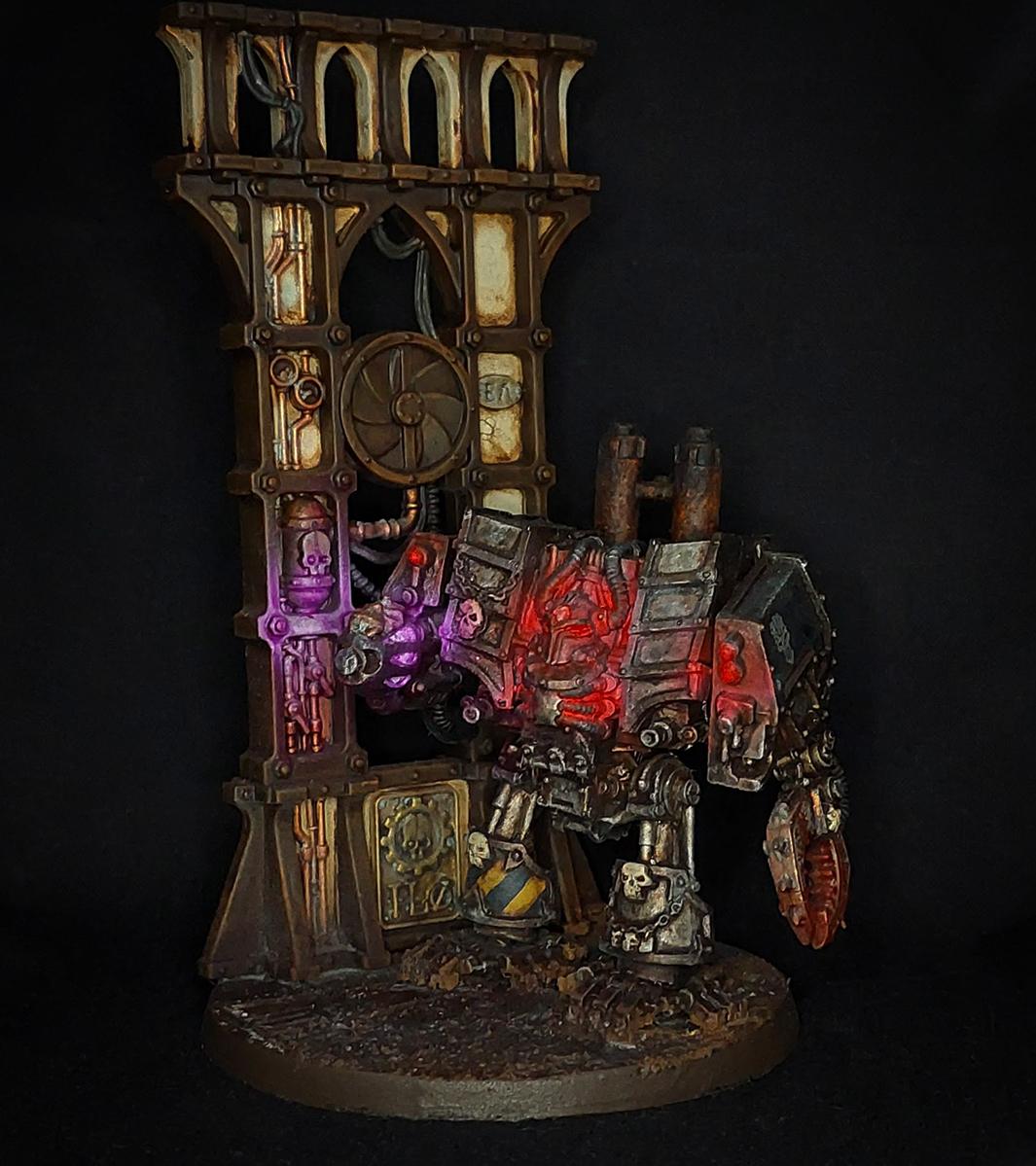 2nd Edition, 2nd Edition Metal Chaos Dreadnought, Chaos, Chaos Dreadnought, Chaos Helbrute, Dreadnought, Grimdark, Helbrute, Iron Warriors, Object Source Lighting, Retro, Space Marines