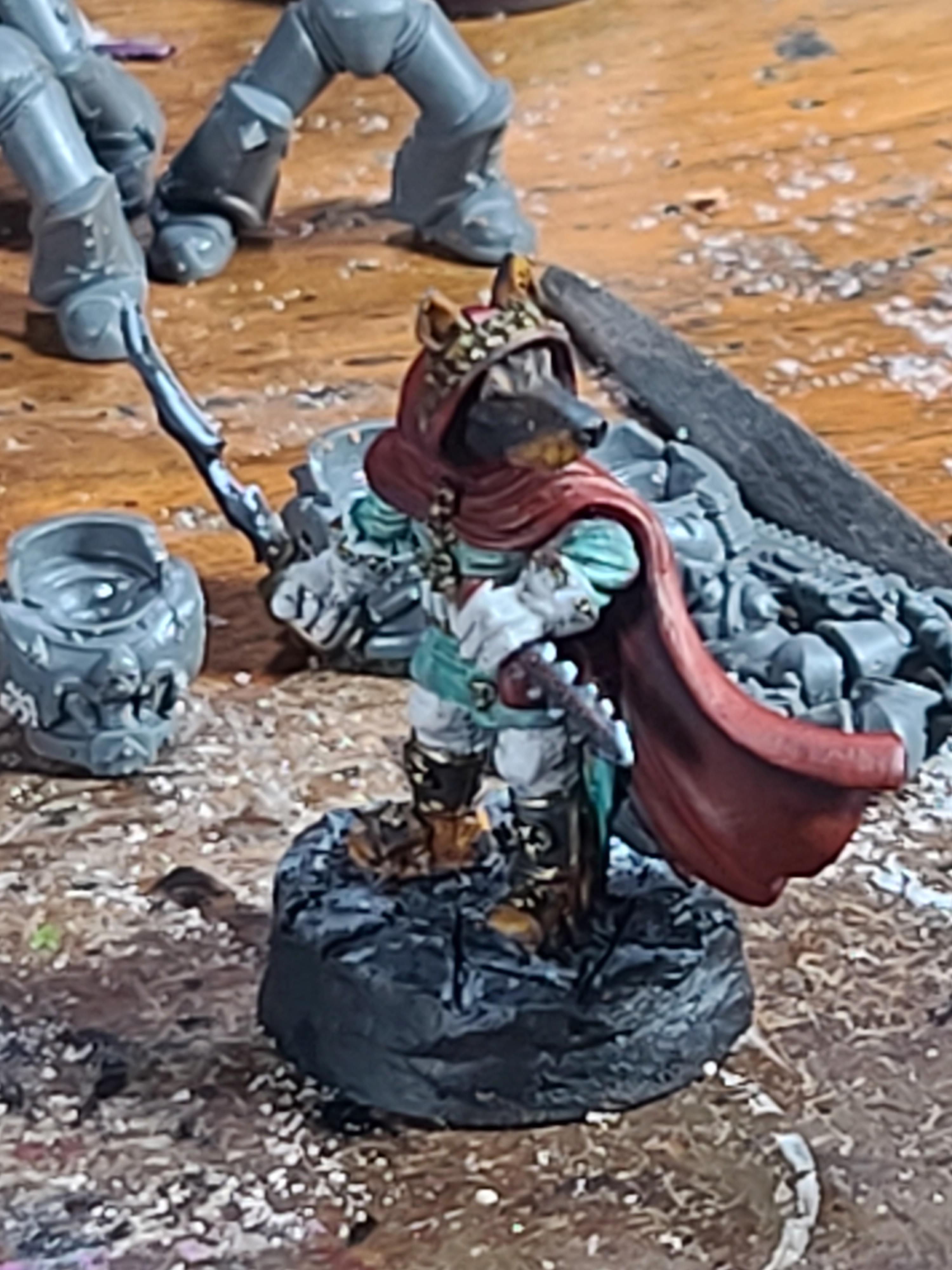 Animal Adventurers, Dark Sword Miniatures, Doberman, Metal, Rogue