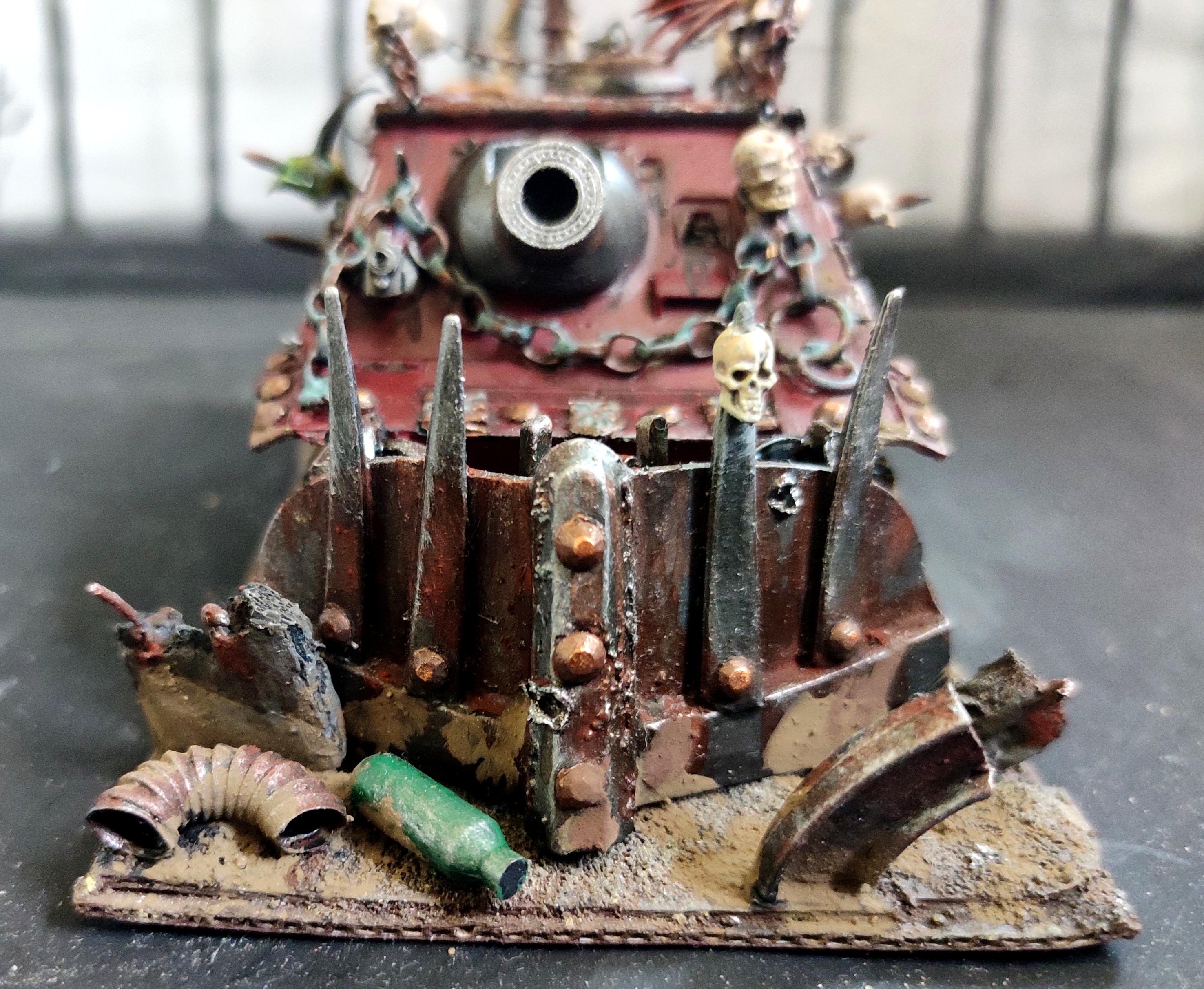 Armored Vehicle, Blood Pact, Chaos, Conversion, Dozer Blade, Heavy Support, Heresy, Khorne, Scratch Build, Sturmtiger, Tank, Trophy, Warhammer 40,000