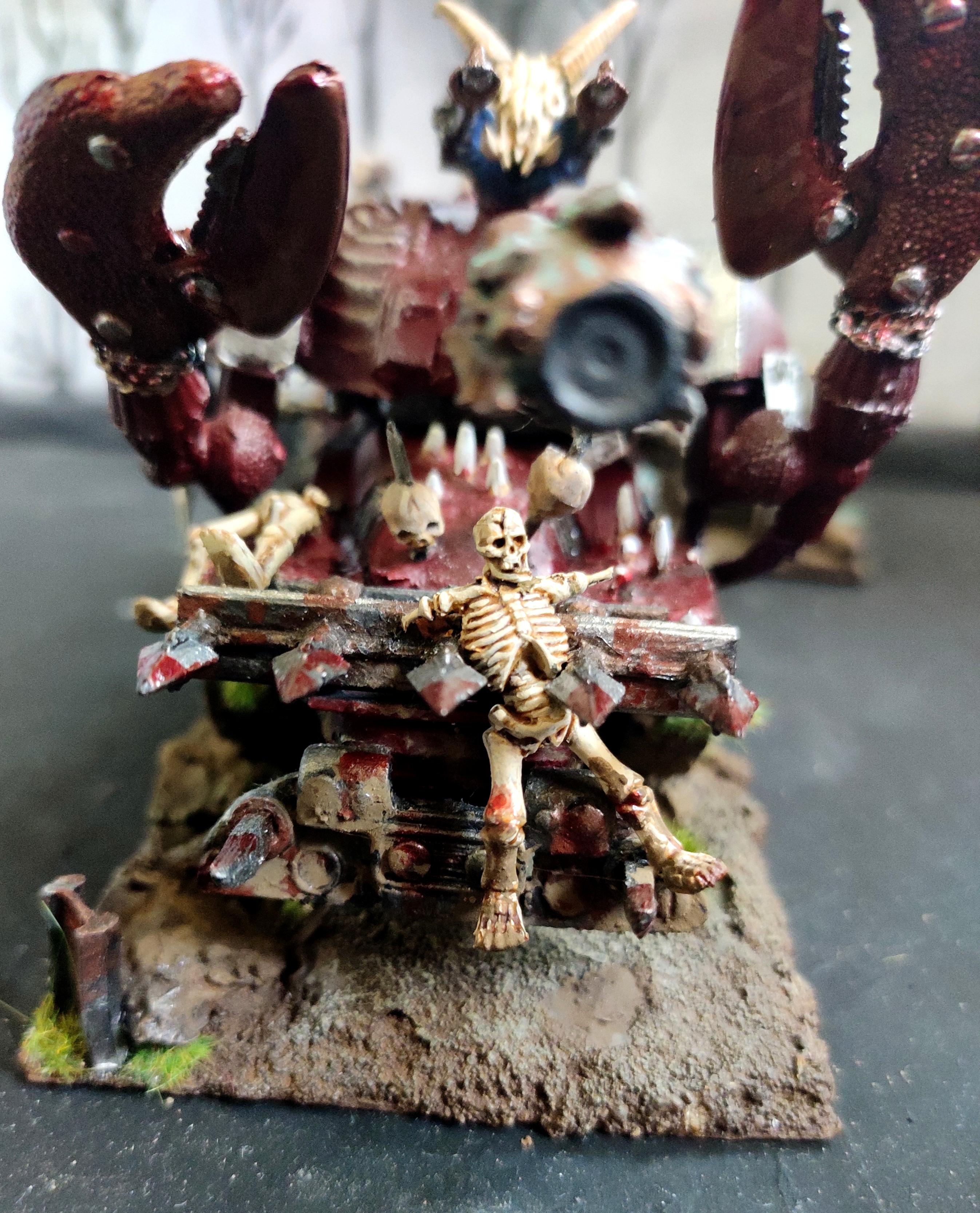 Armored Vehicle, Chaos, Claw, Conversion, Daemon Engine, Dozer Blade, Heavy Support, Heresy, Scratch Build, Skeletons, Tank, Technolog, Tehnolog, Trophy, Warhammer 40,000, Word Bearers