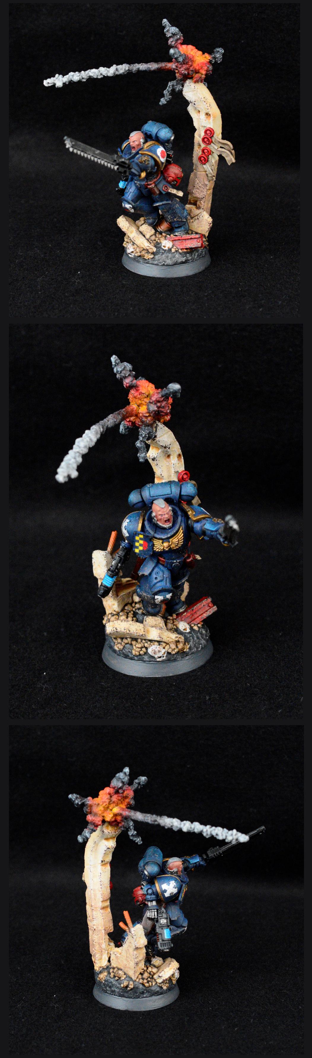 Effects, Explosion, Sergeant, Space Marines, Ultramarines