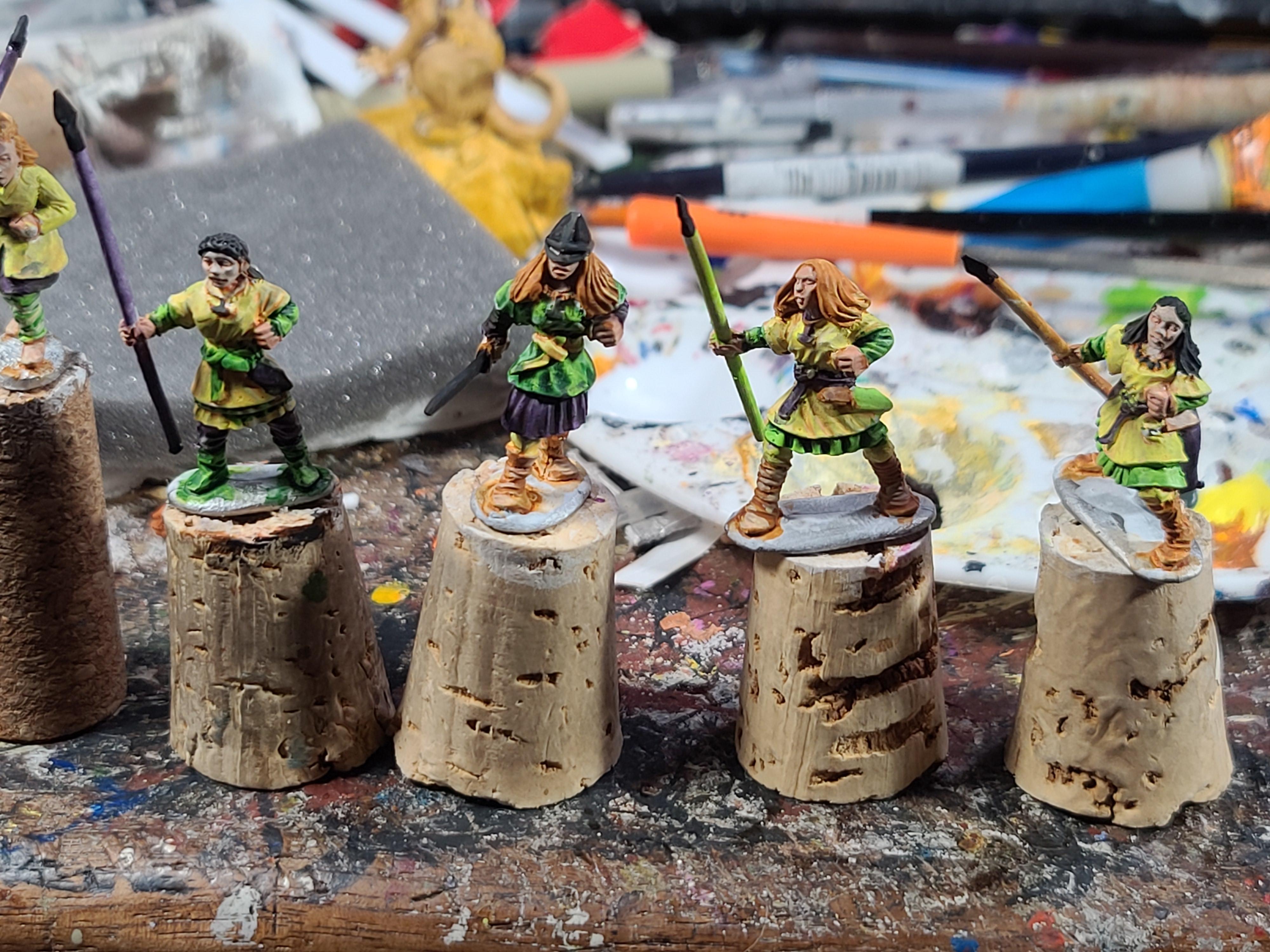 Bad Squiddo Games, Female, Gripping Beast Miniatures, Norse, Saga, Shield Maidens, Warriors