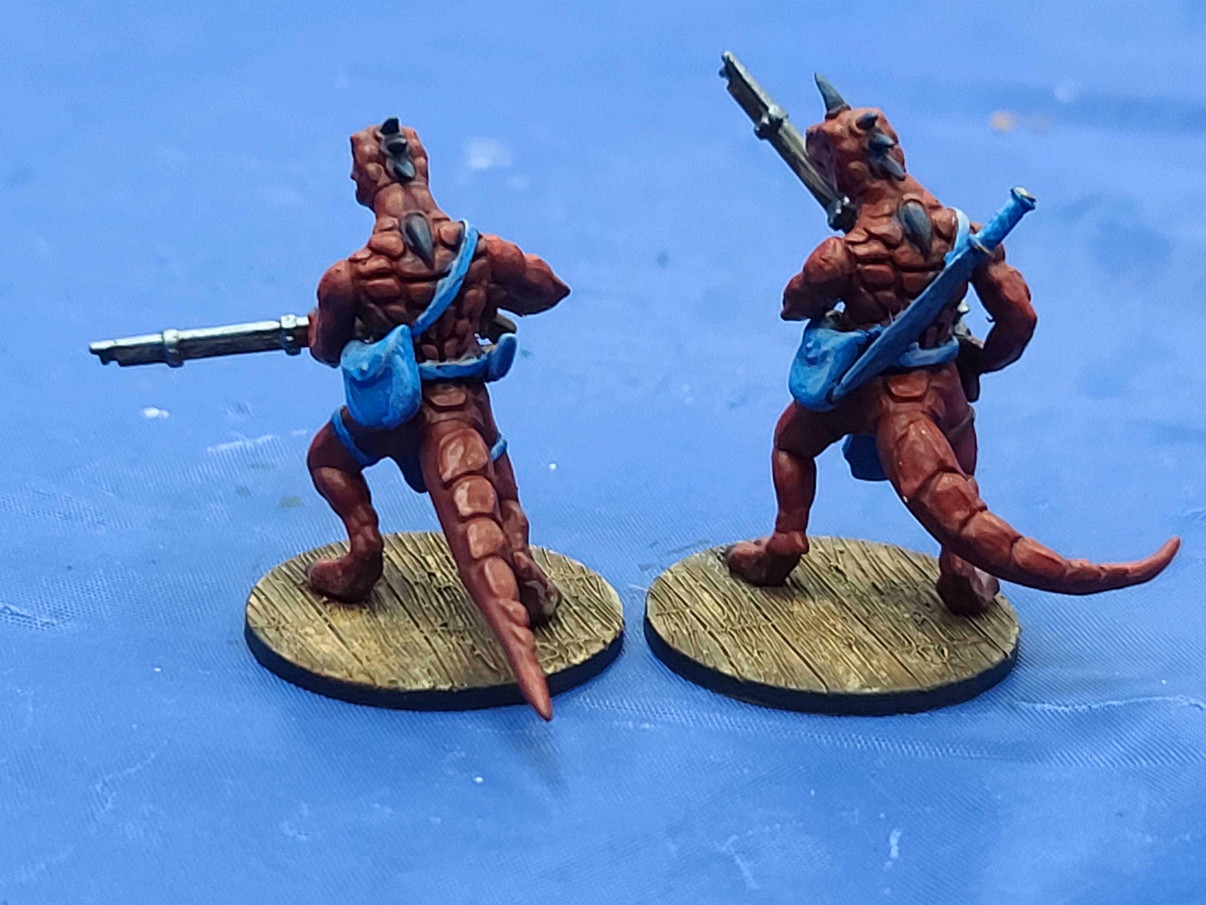 Carved Base, Gaslamp Fantasy, Lizardmen, Muskets, Spelljammer, Wargames Atlantic