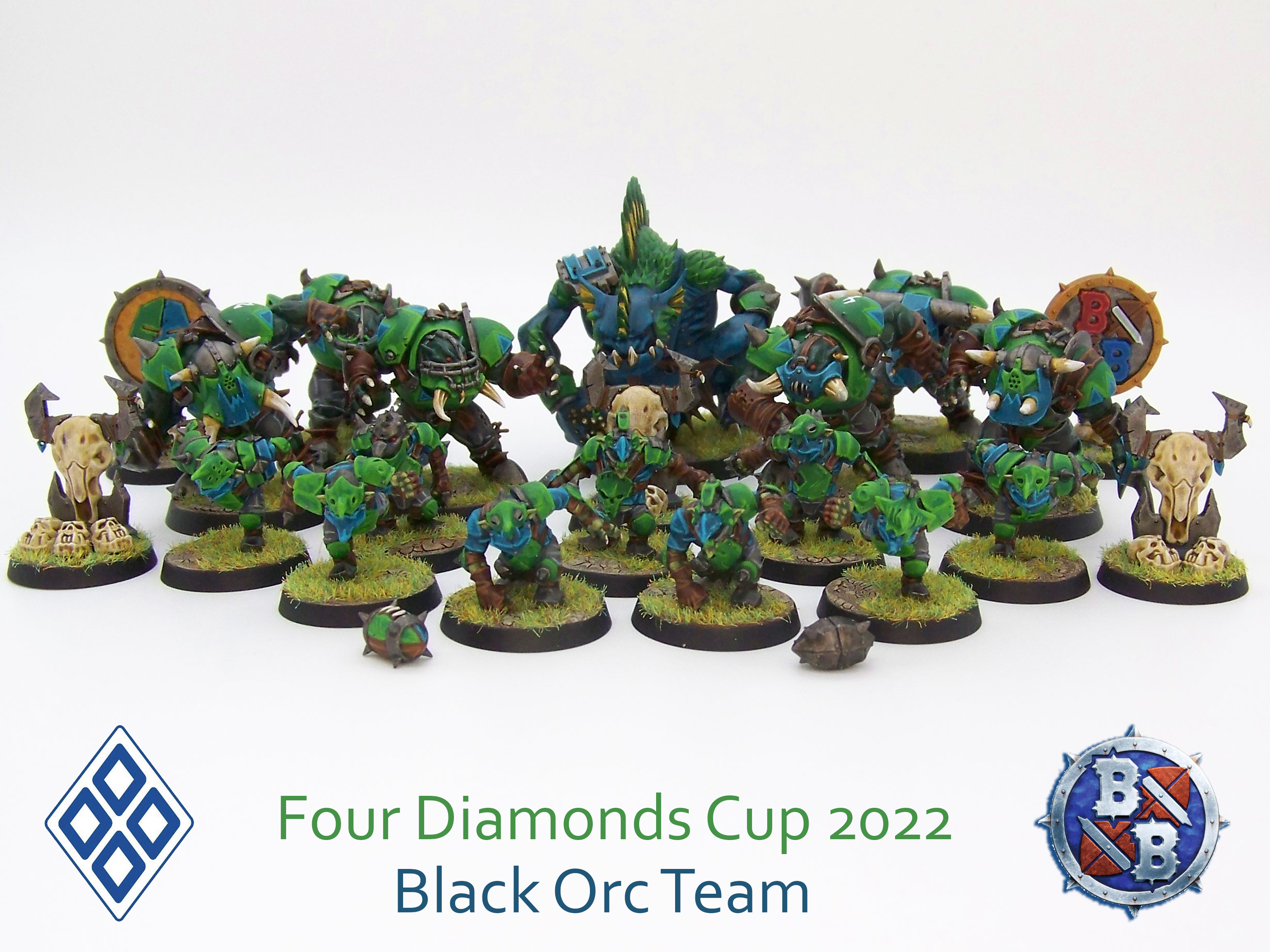 Black Orc Team, Black Orcs, Blood Bowl, Four Diamonds, Team